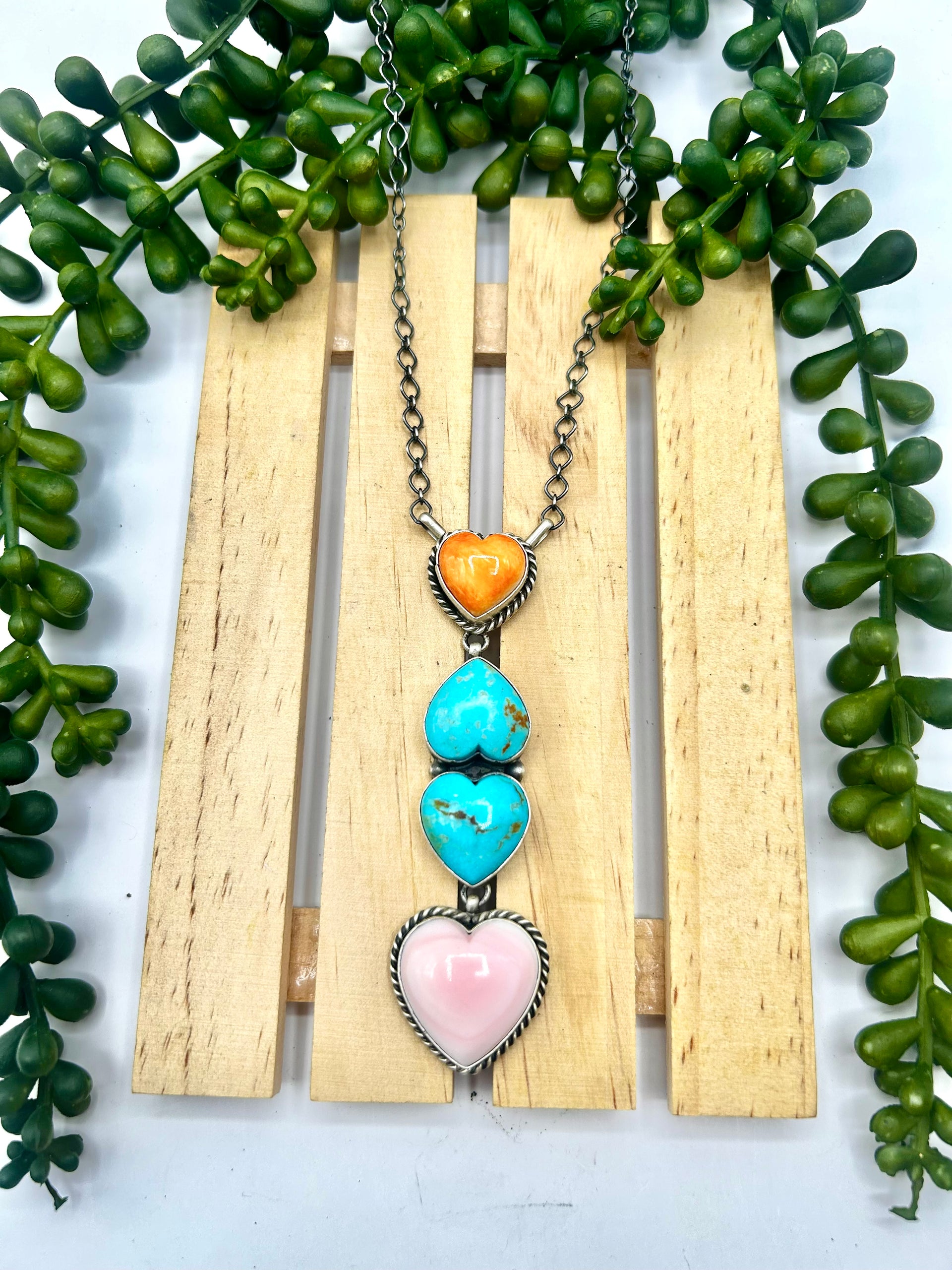 Scott Skeets Multi Stone & Sterling Silver Necklace