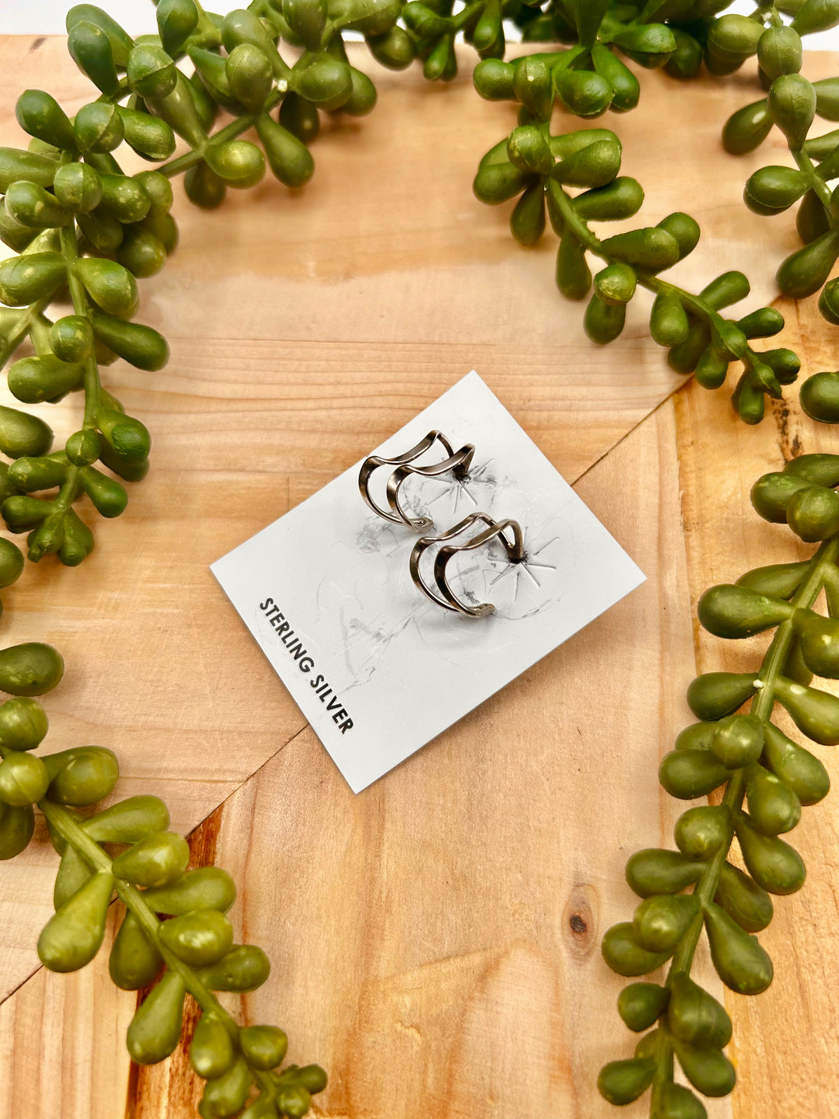 Navajo Made Sterling Silver Post Earrings