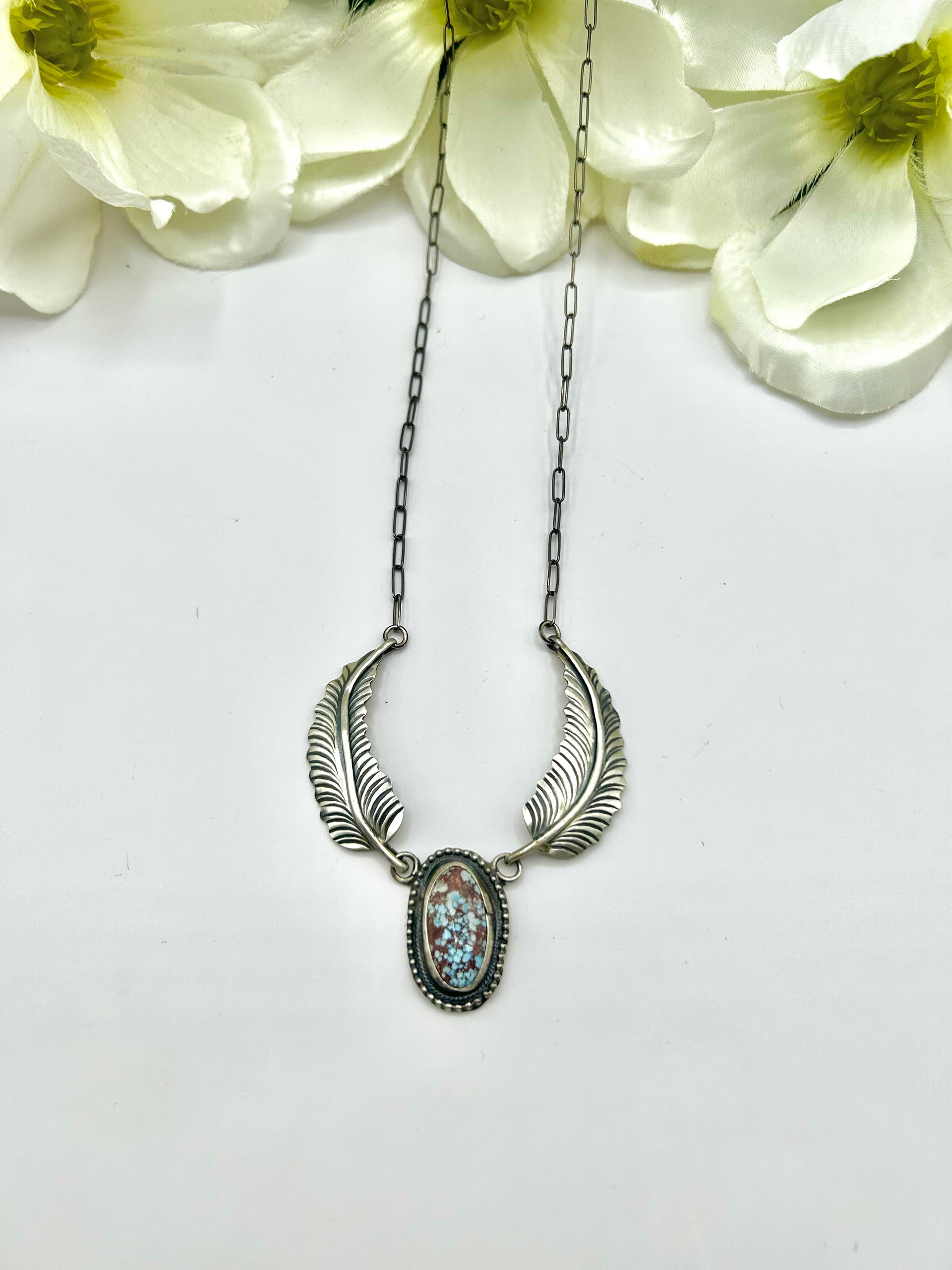 Lydia Begay Golden Hill Turquoise & Sterling Silver Necklace