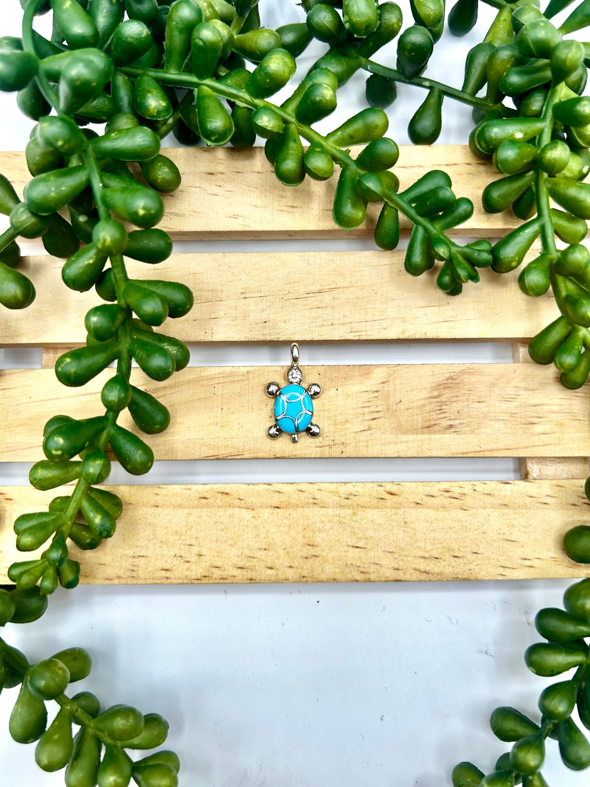Navajo Made Kingman Turquoise & Sterling Silver Pendant