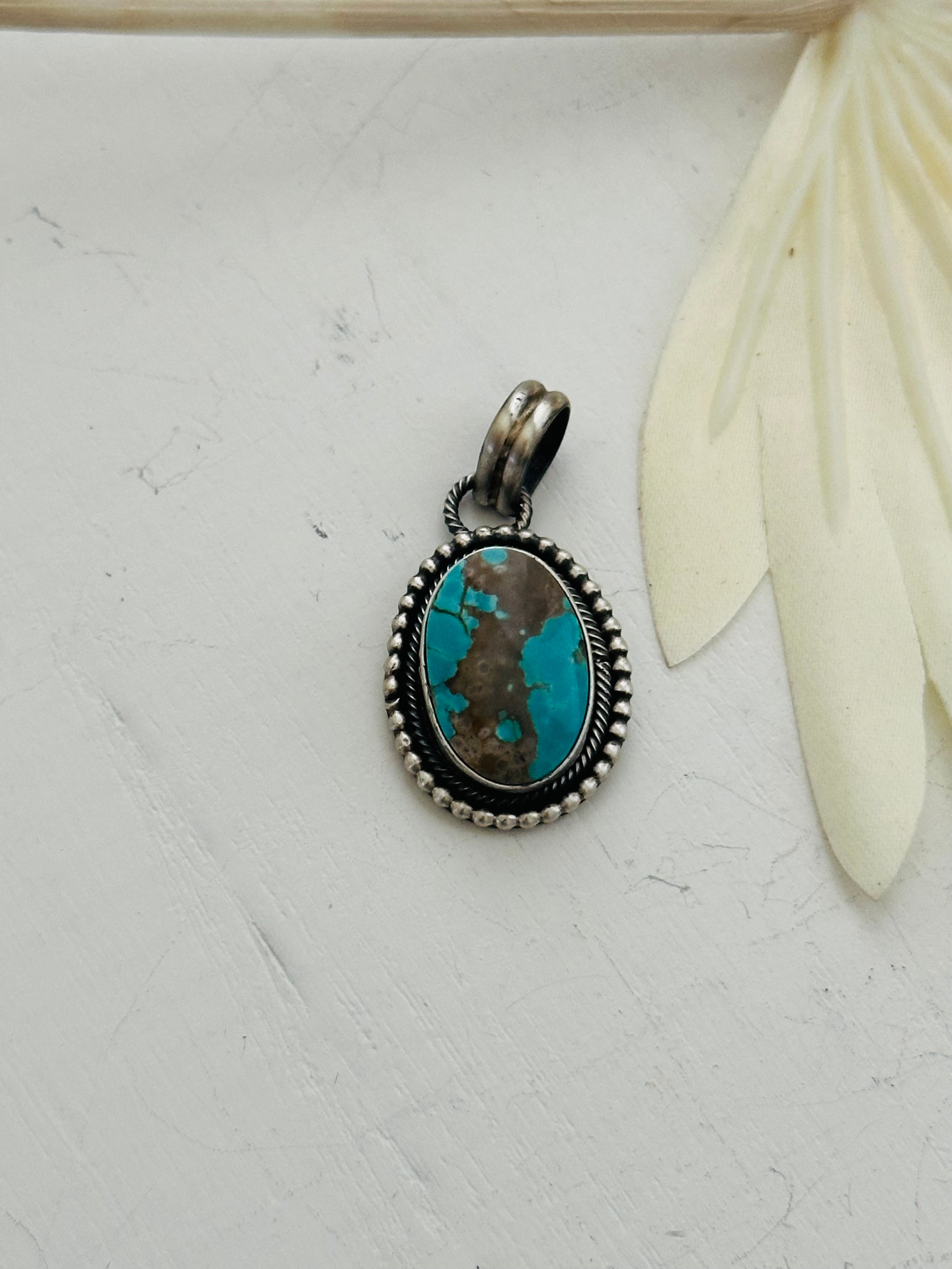 Scott Skeets Royston Turquoise & Sterling Silver Pendants