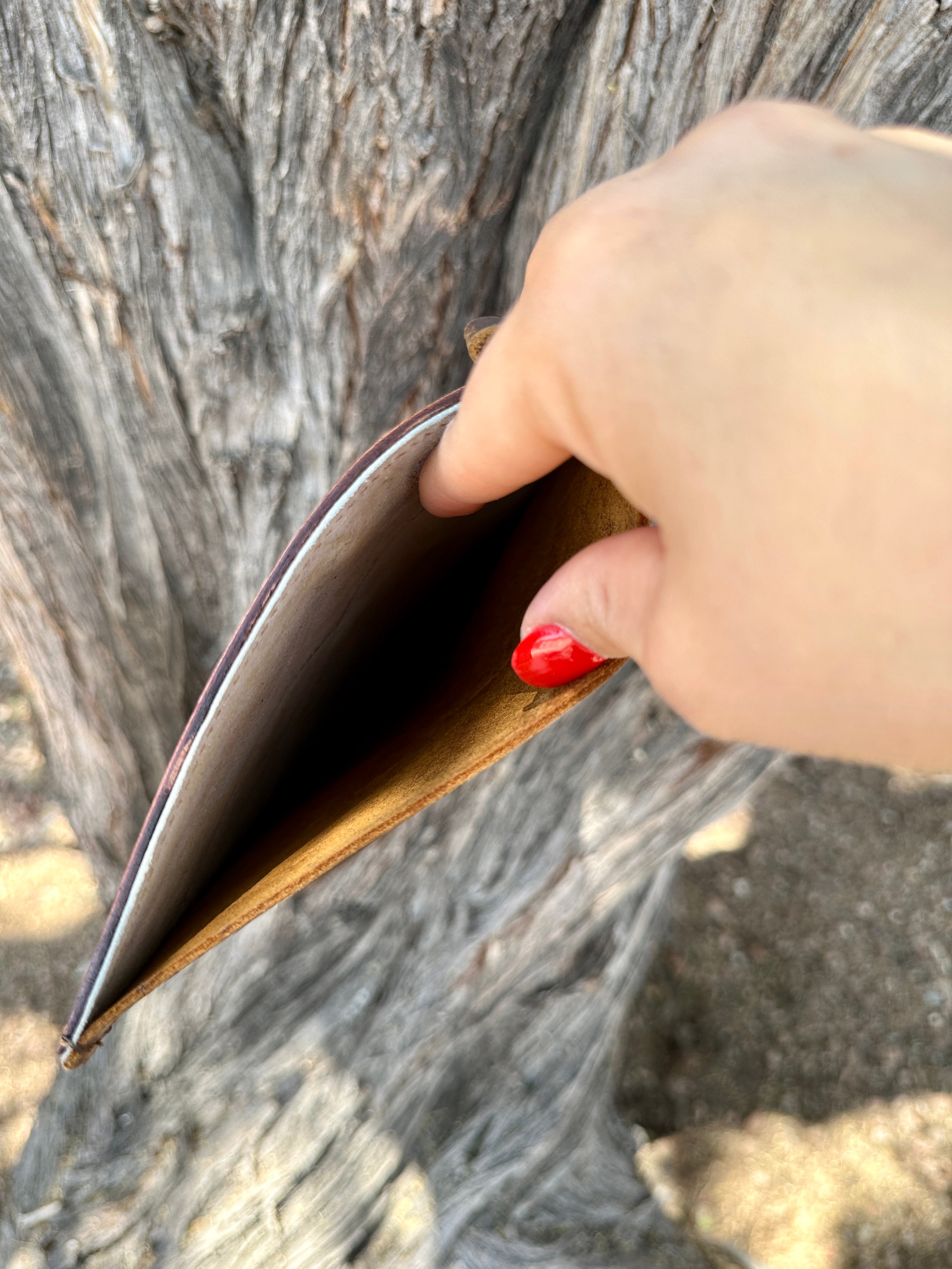 Genuine Tooled Leather Cowhide Stocking