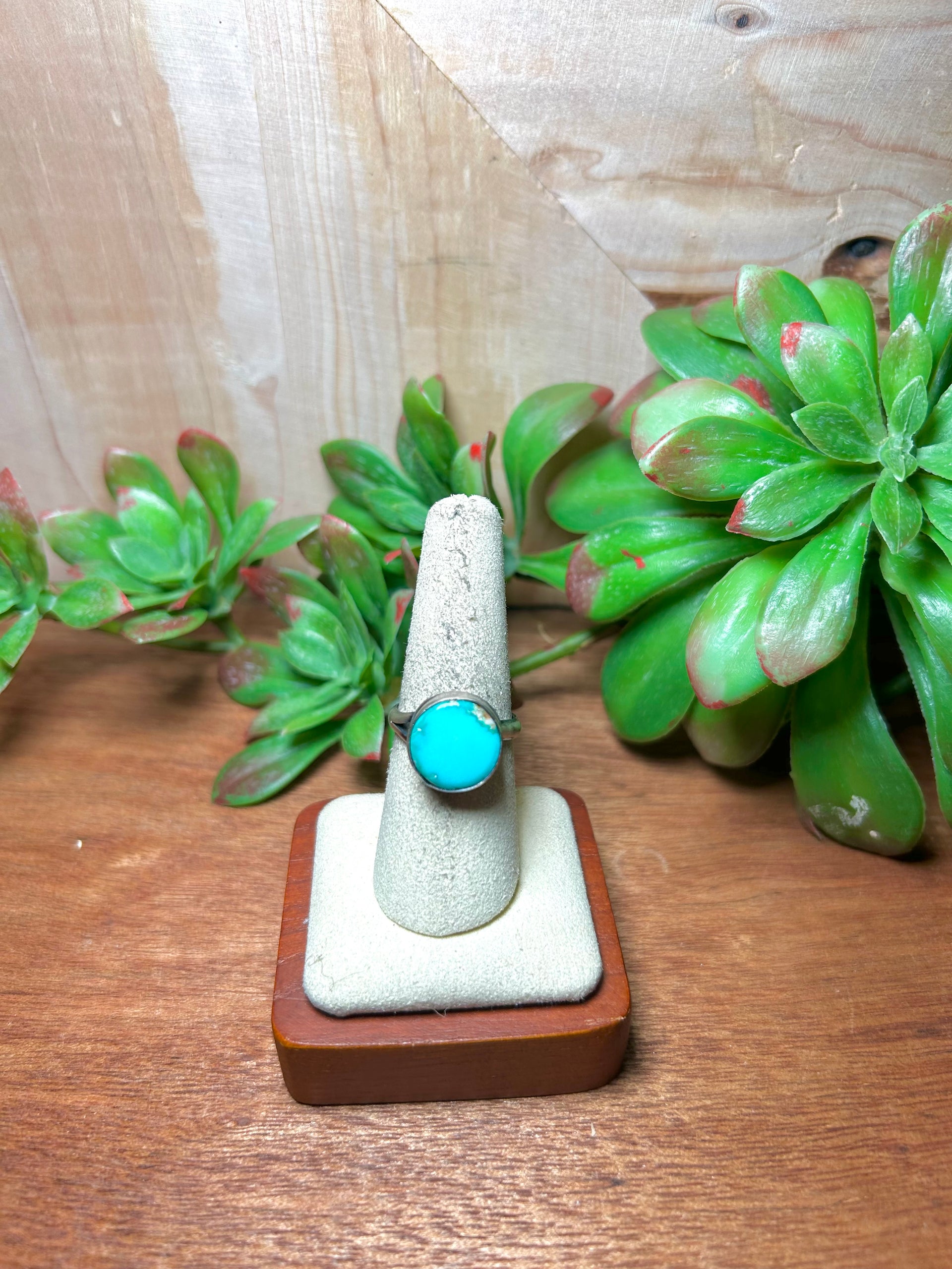 Scott Skeets Royston Turquoise & Sterling Silver Adjustable Ring