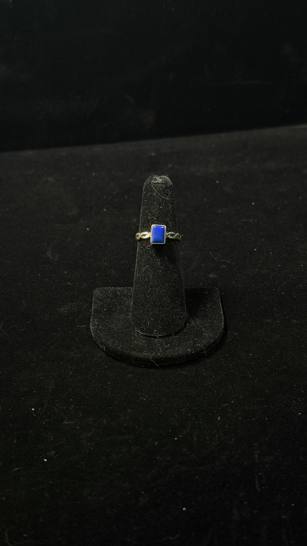 Duane Smith Lapis & Sterling Silver Ring Size 5