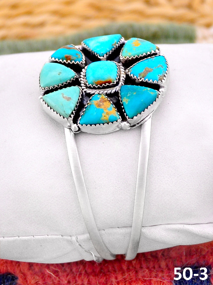 Southwest Handmade Santa Maria & Sterling Silver Cuff Bracelet