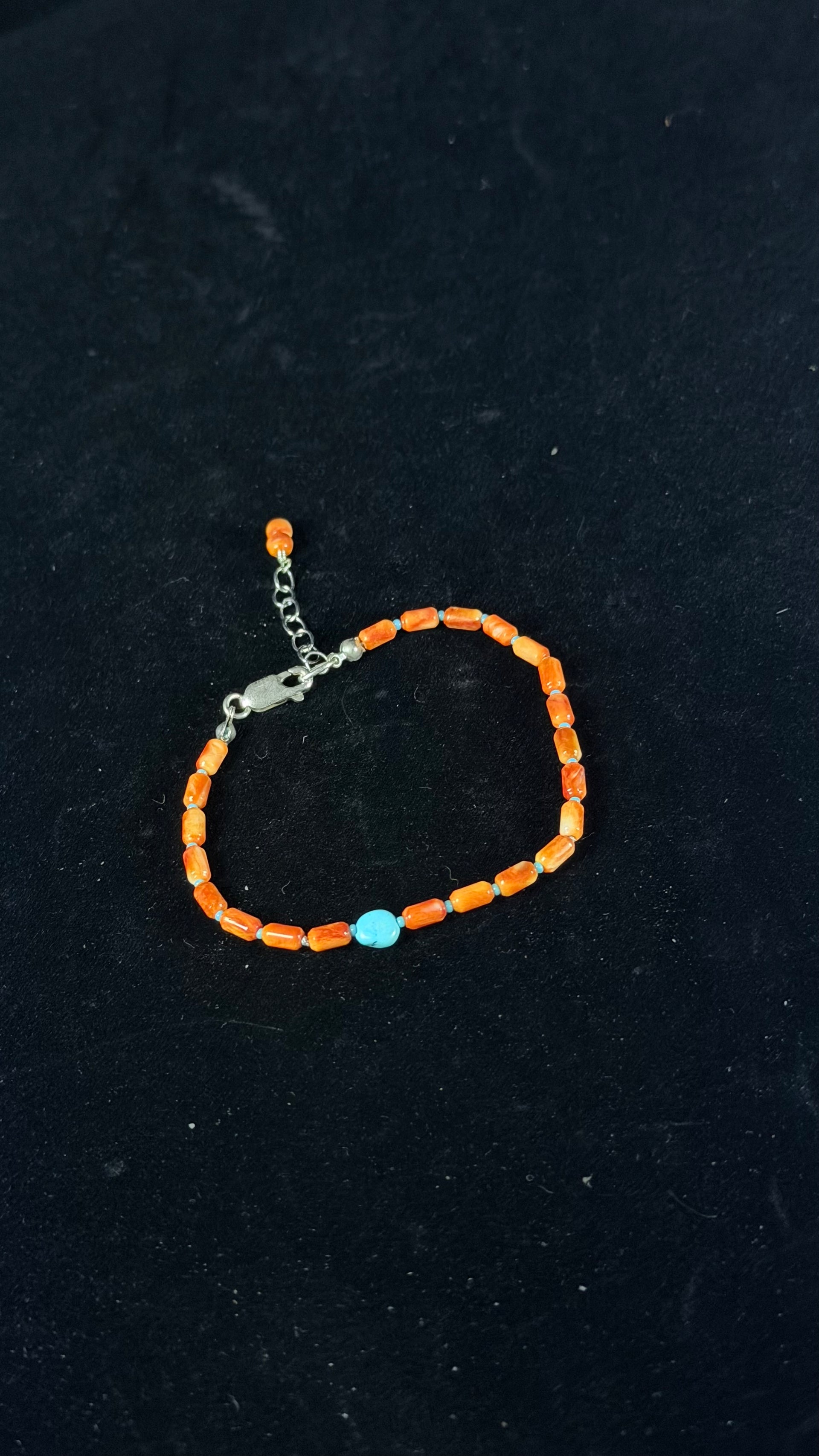 Mary Salazar Multi Stone & Sterling Silver Beaded Bracelet