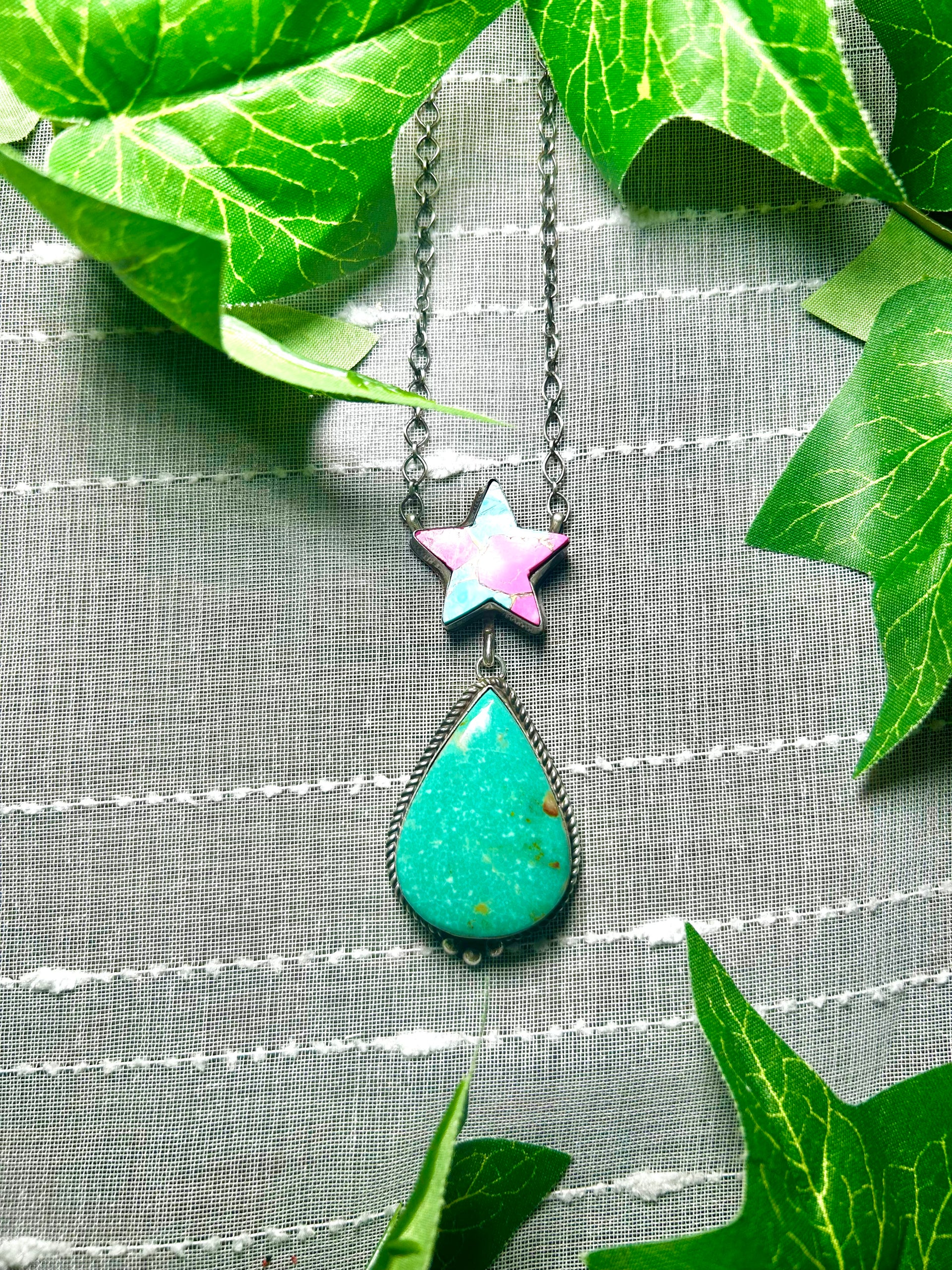 Tia Long Multi Stone & Sterling Silver Necklace