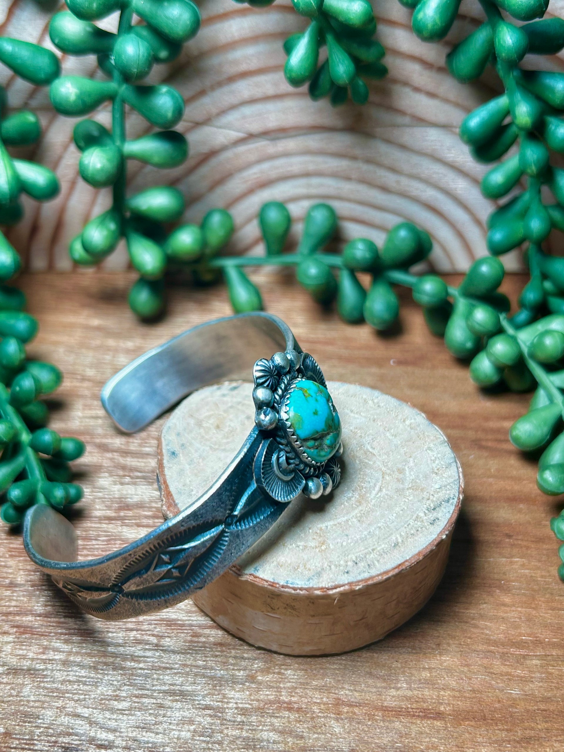 Kindale Billah Sonoran Mountain Turquoise & Sterling Silver Cuff Bracelet