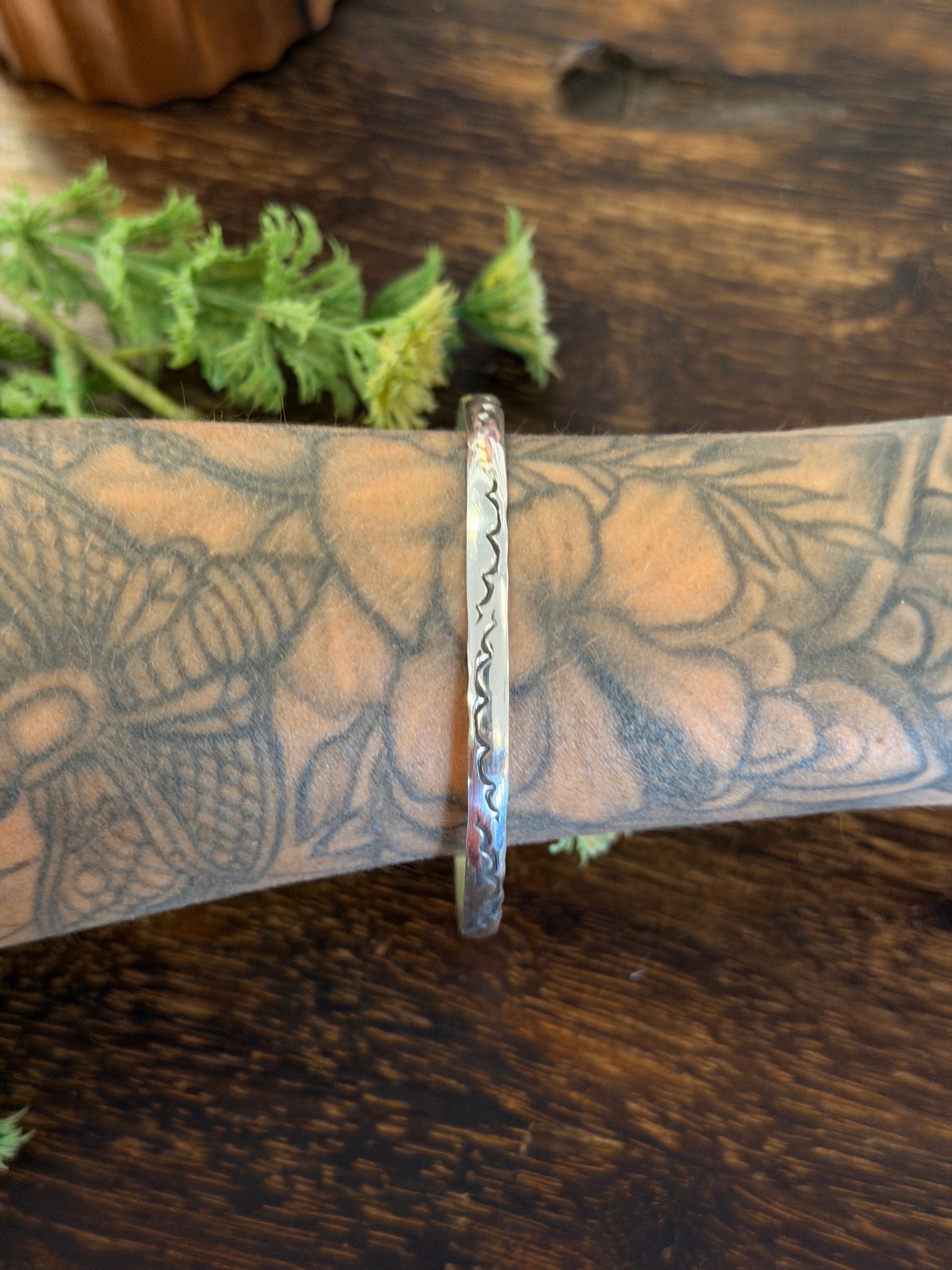 Navajo Made Sterling Silver Bangle Cuff Bracelet