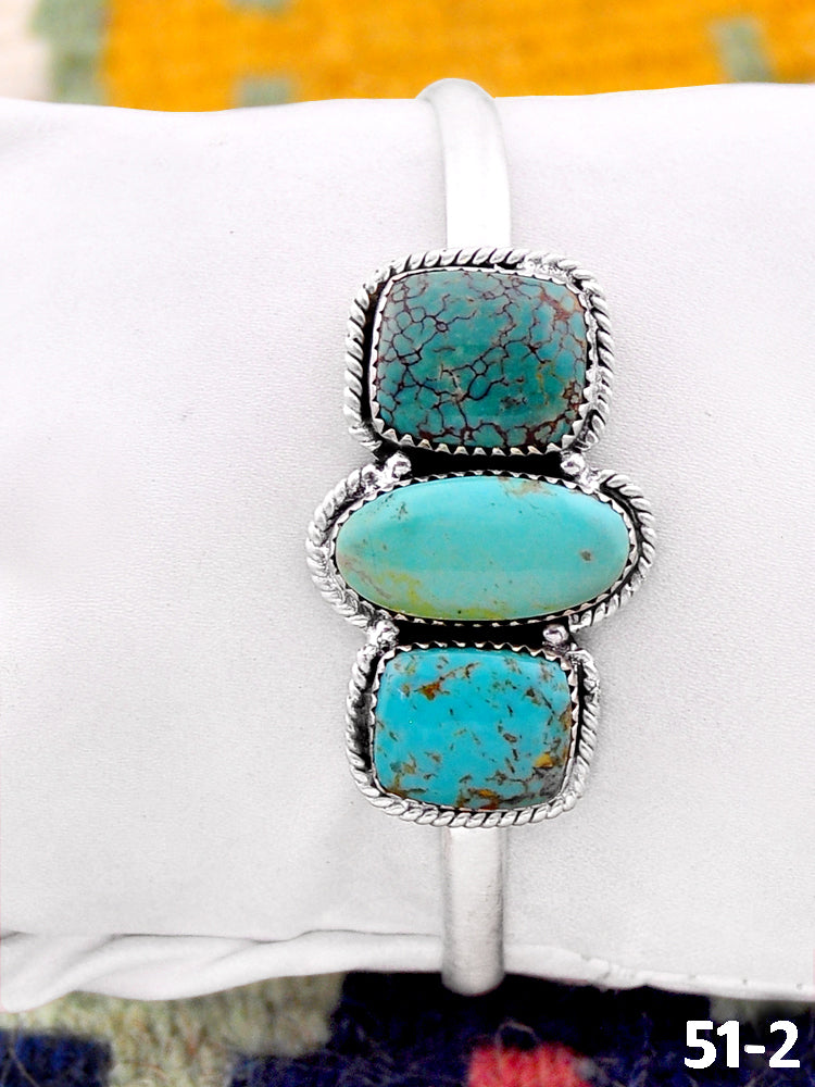 Southwest Handmade Santa Maria & Sterling Silver Cuff Bracelet