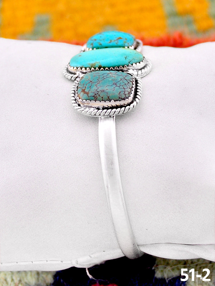 Southwest Handmade Santa Maria & Sterling Silver Cuff Bracelet