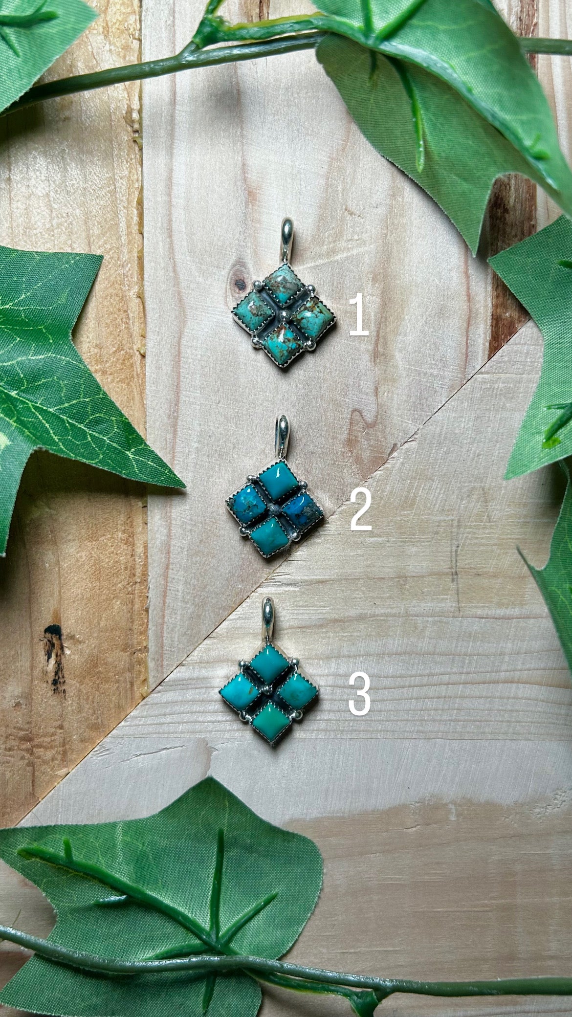 Annie Spencer Kingman Turquoise & Sterling Silver Pendant