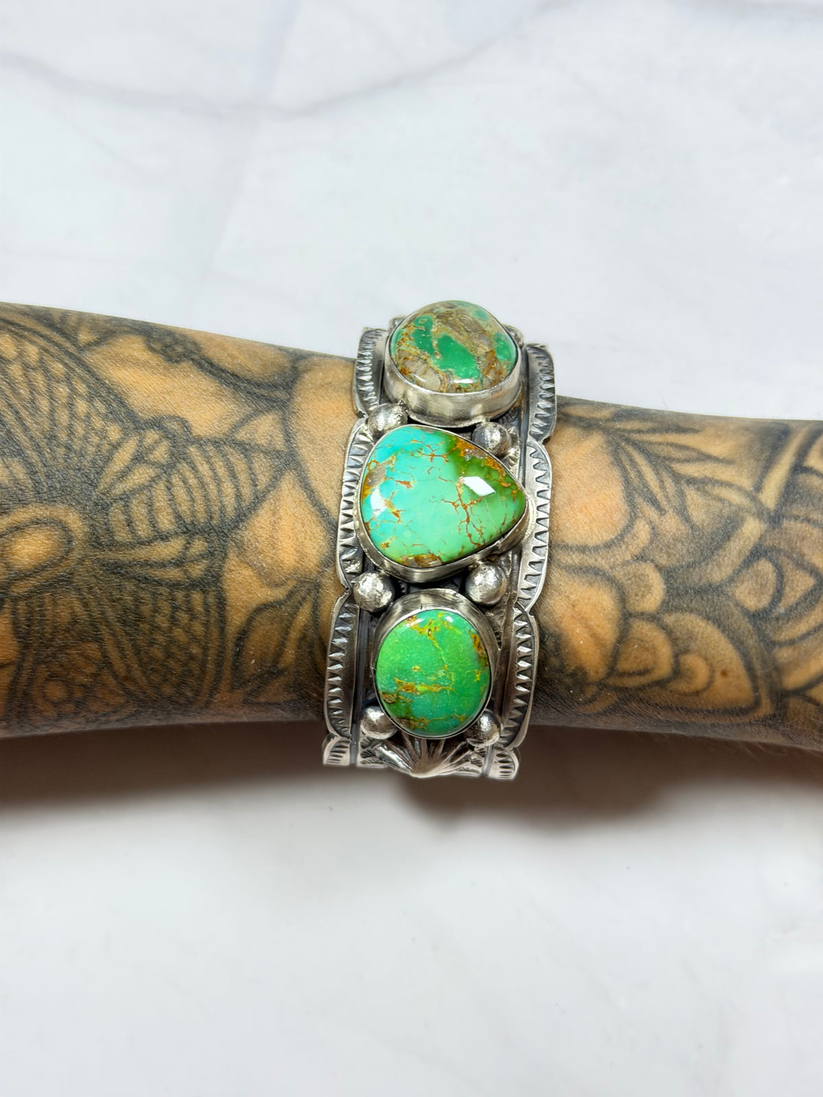Tillie Jon Royston Turquoise & Sterling Silver Cuff Bracelet