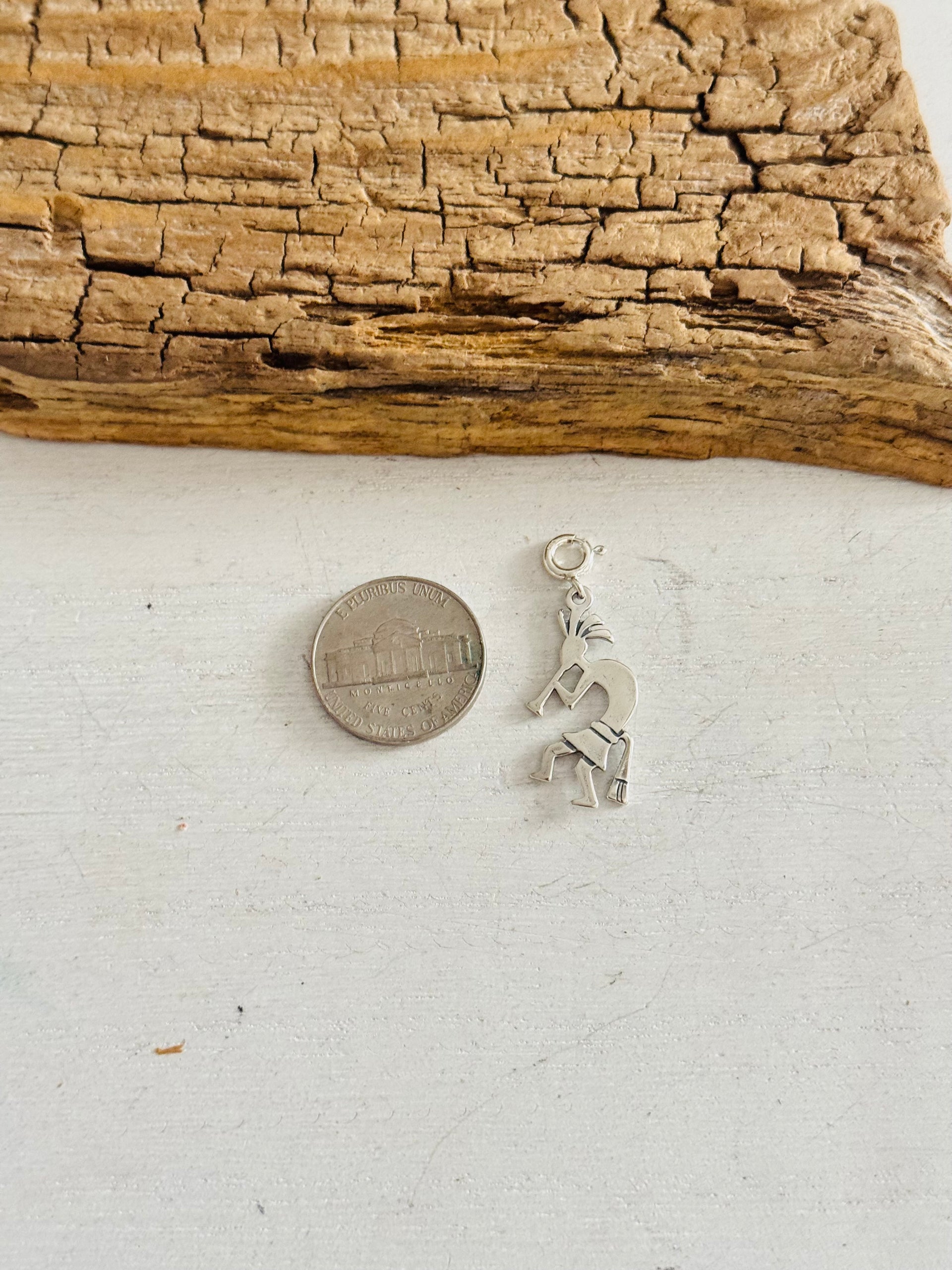 Navajo Made Sterling Silver Kokopelli Cast Charms
