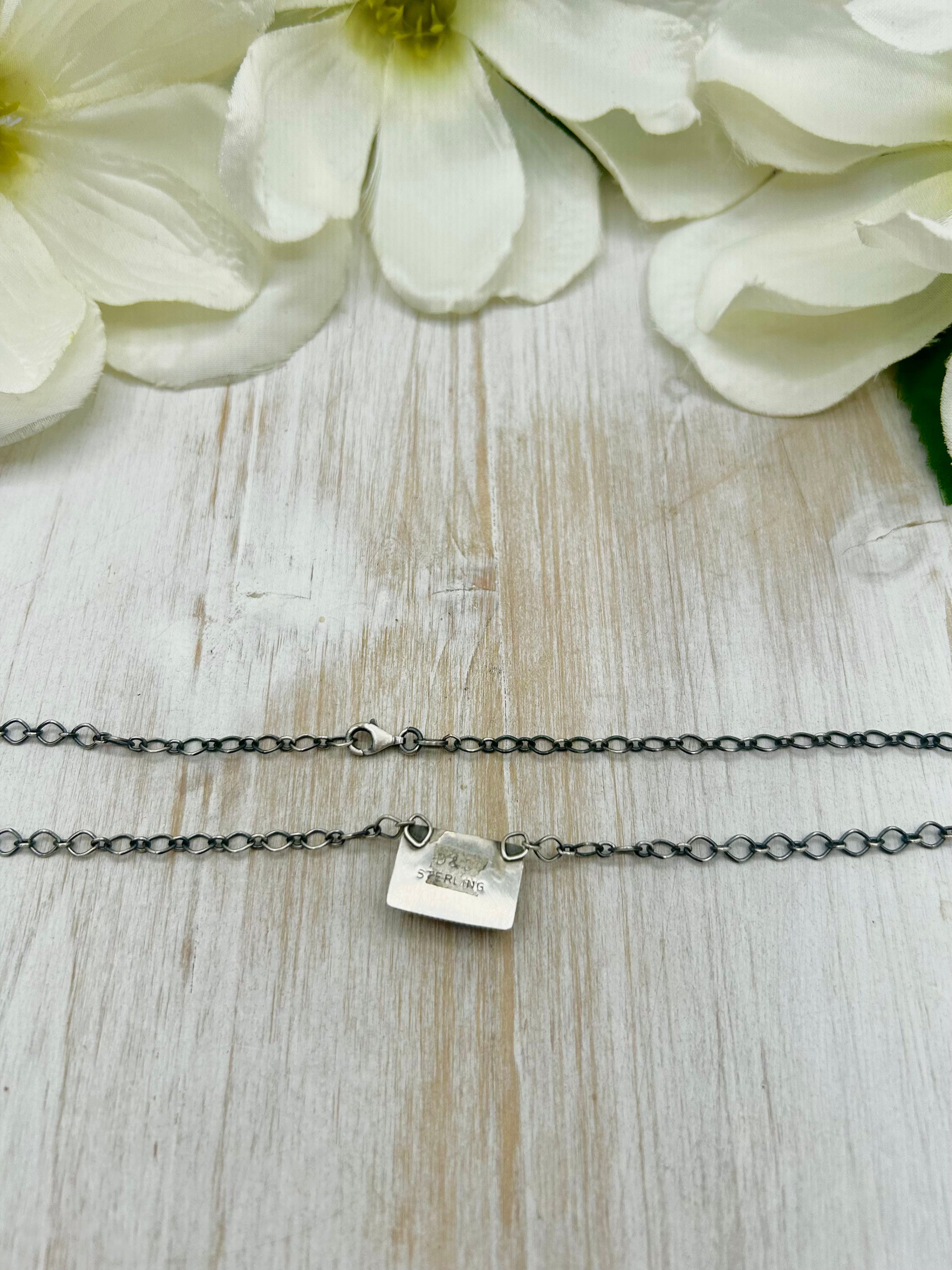 Navajo Made Wild Horse & Sterling Silver Necklace