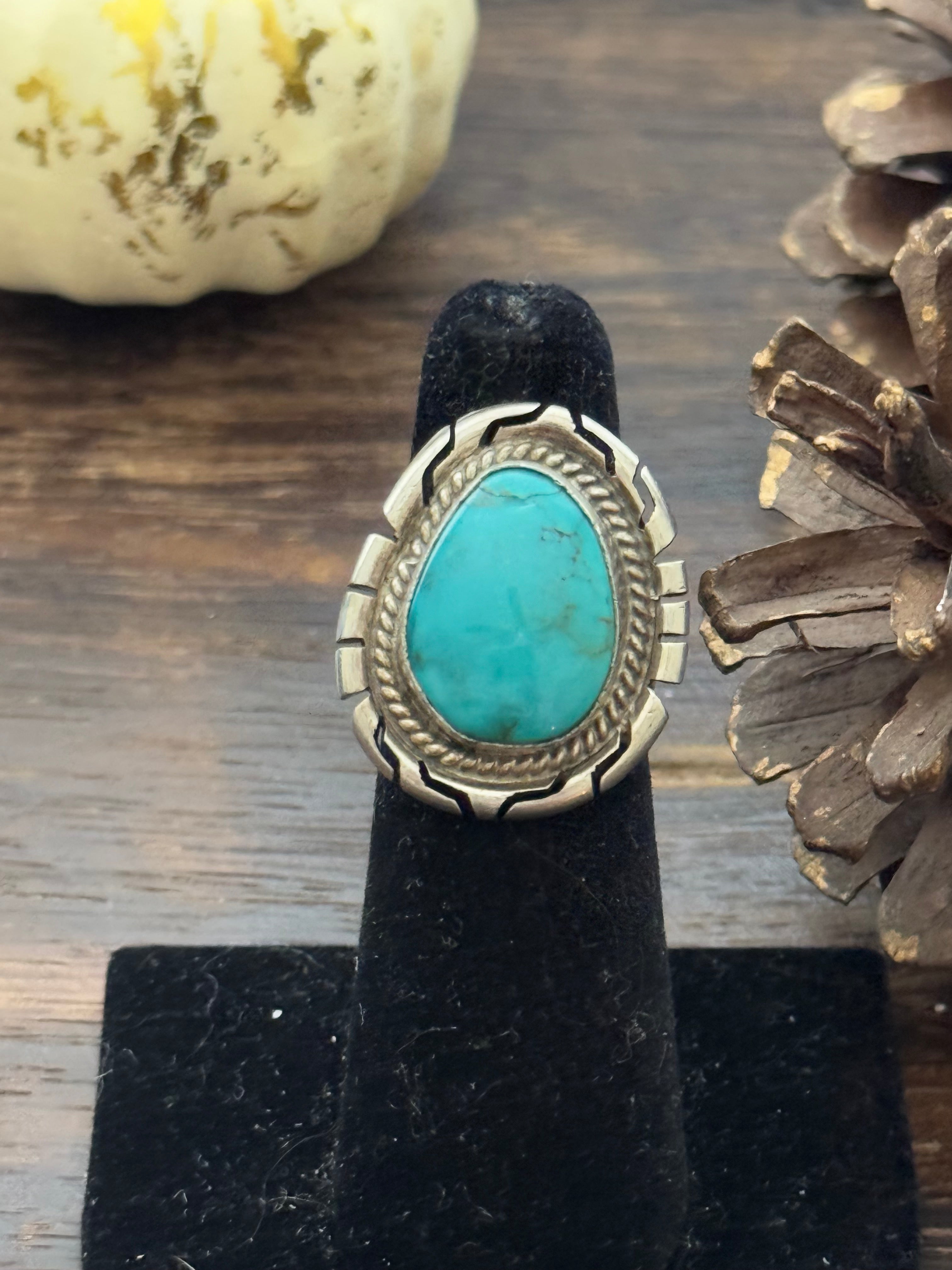 Peggy Skeets Turquoise & Sterling Silver Ring