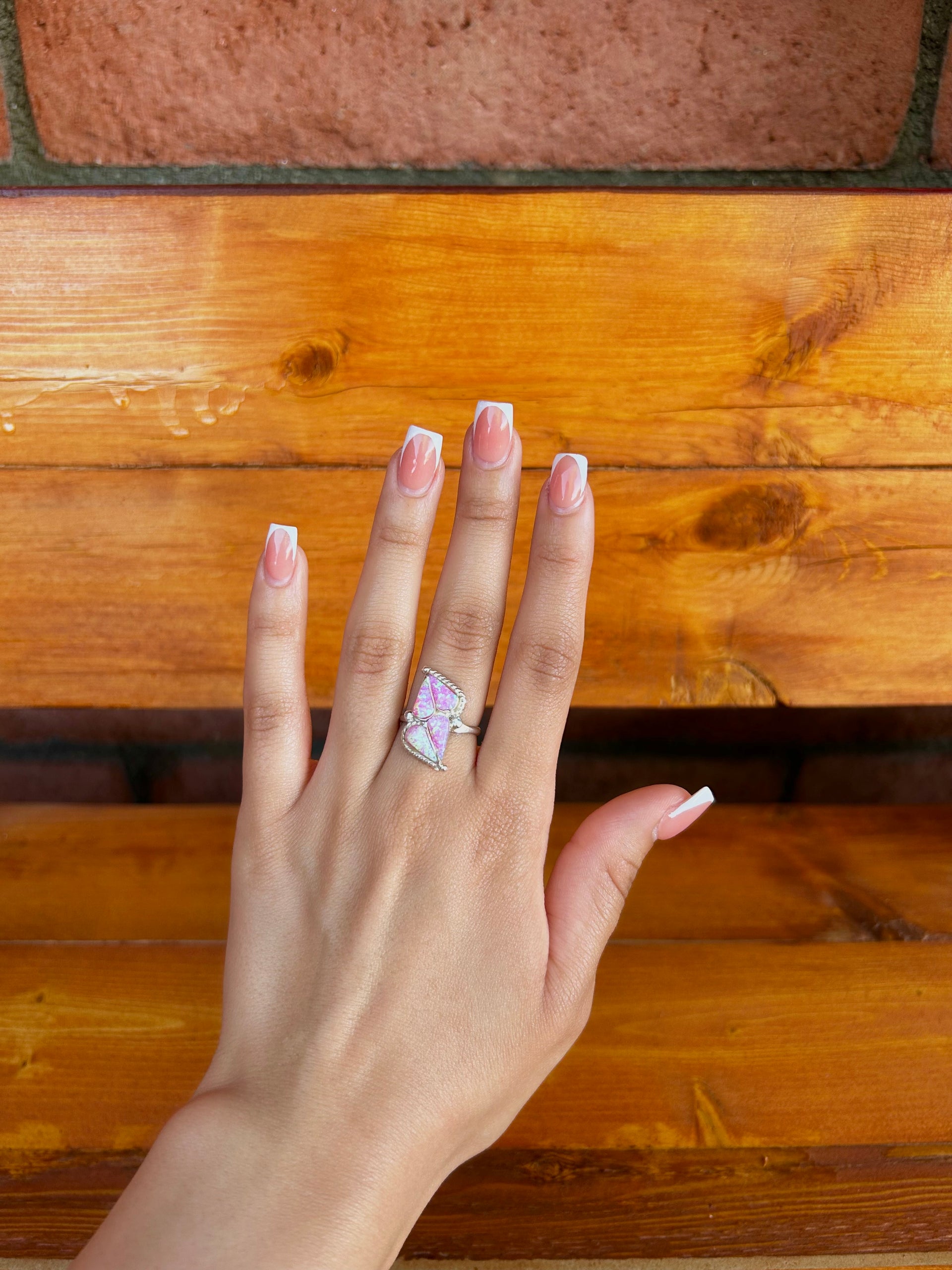 Navajo Made Opal & Sterling Silver Ring