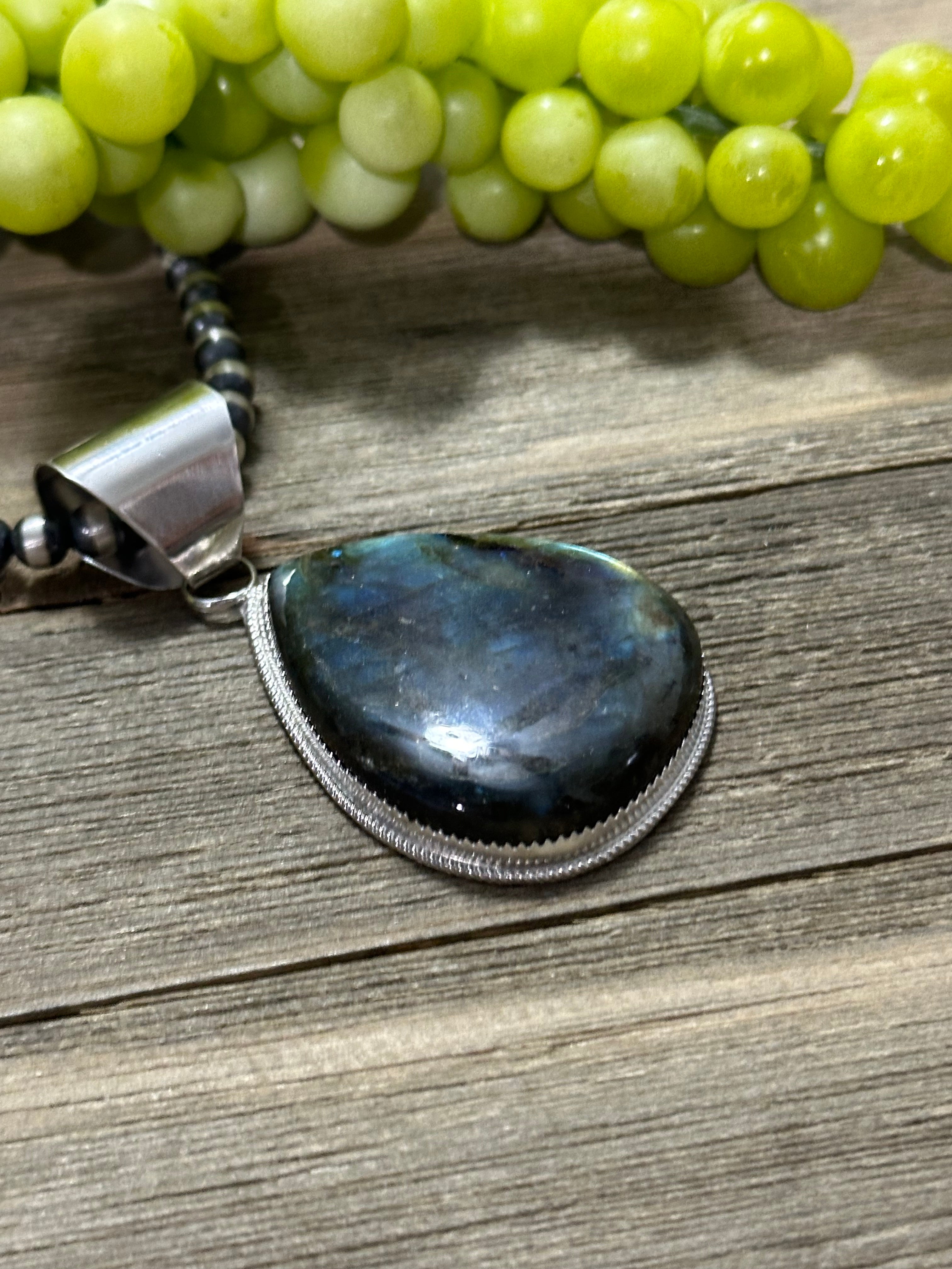 Reda Galvan Labradorite & Sterling Silver Pendant