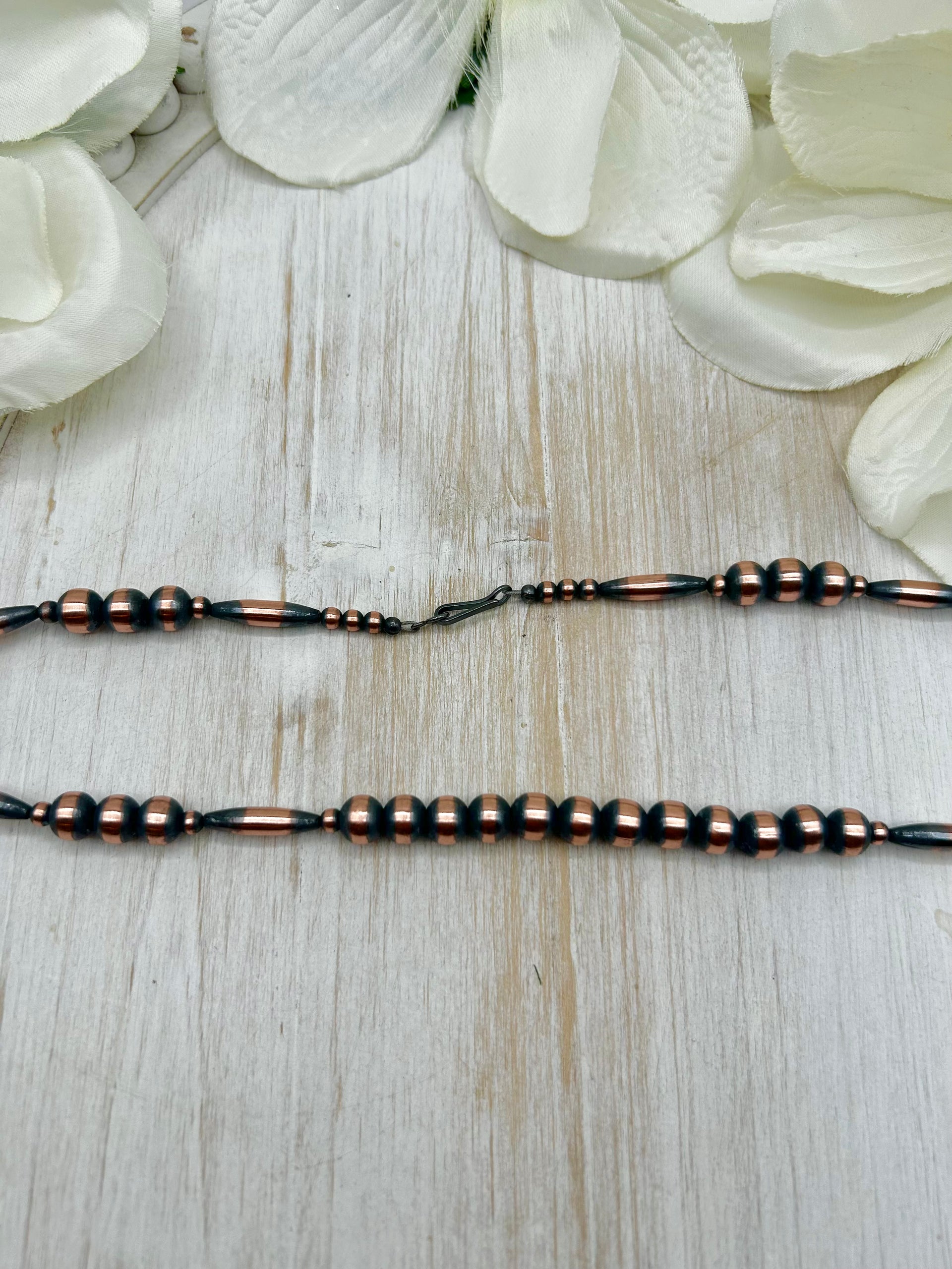 Navajo Made Strung Copper Necklace