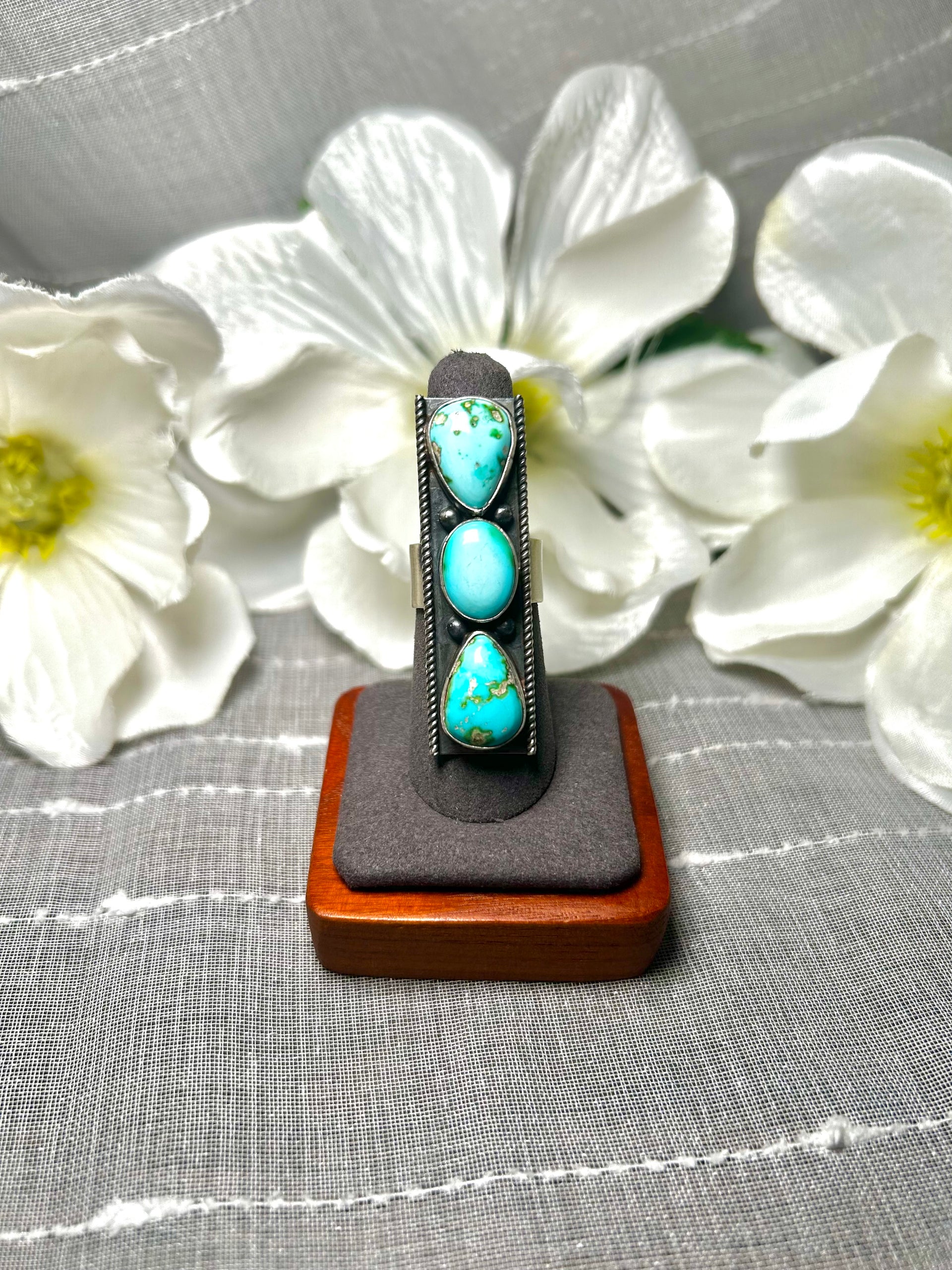 Antionnette Martínez Sonoran Mountain & Sterling Silver Ring Size 7.5