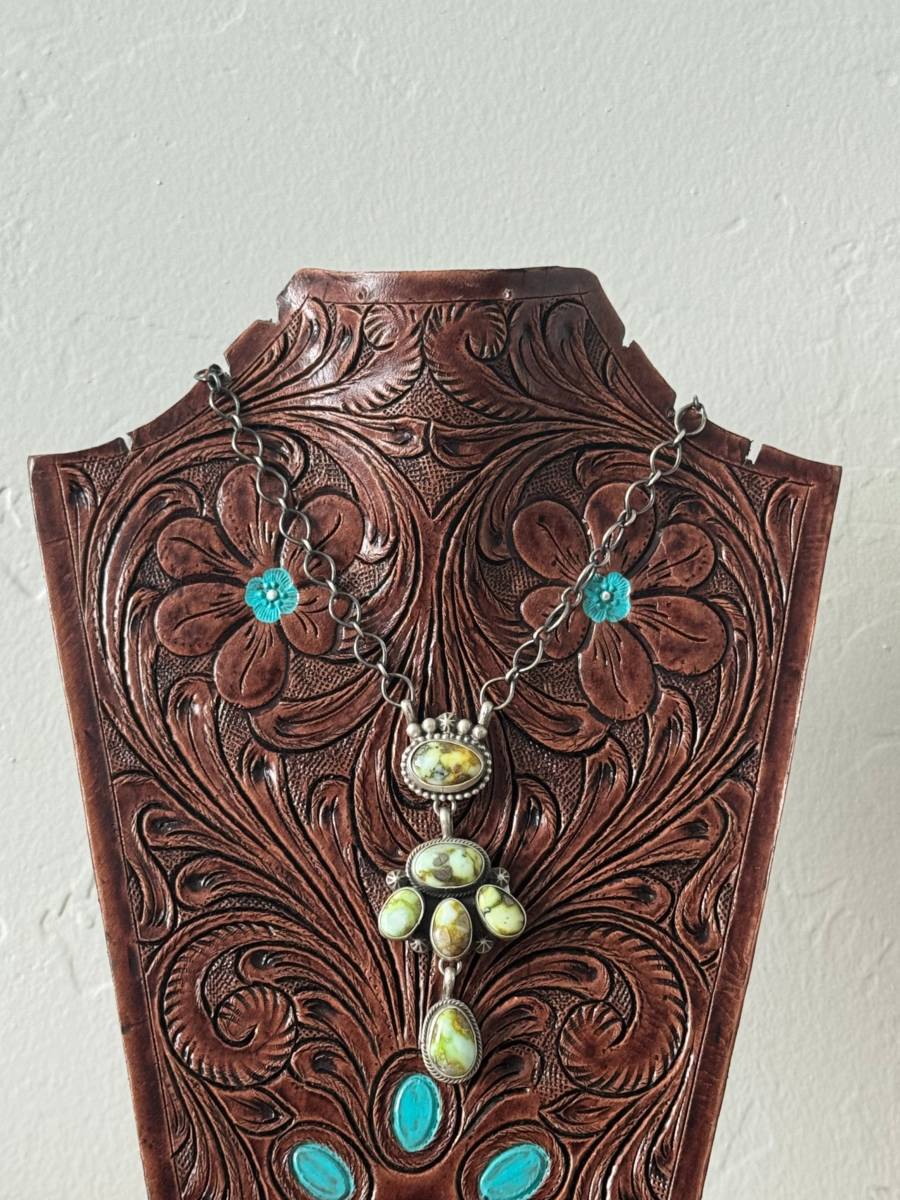 Lorenzo Juan Palomino Variscite & Sterling Silver Necklace