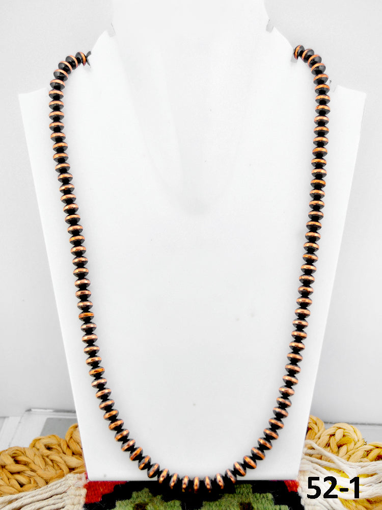Southwest Handmade Copper Beaded Necklace 8mm