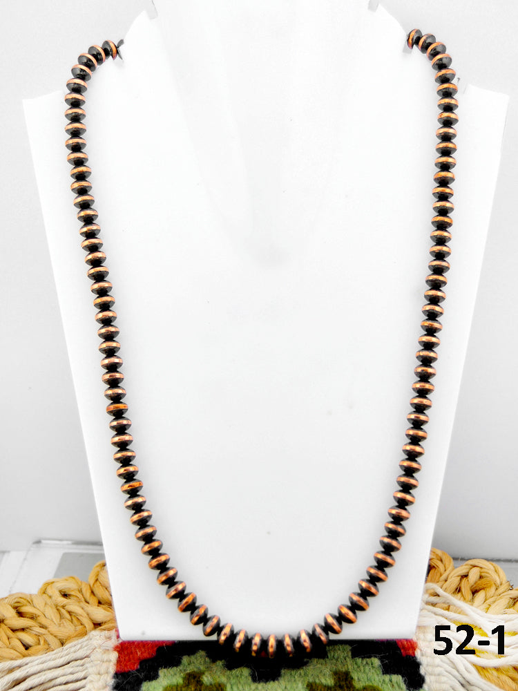 Southwest Handmade Copper Beaded Necklace 8mm