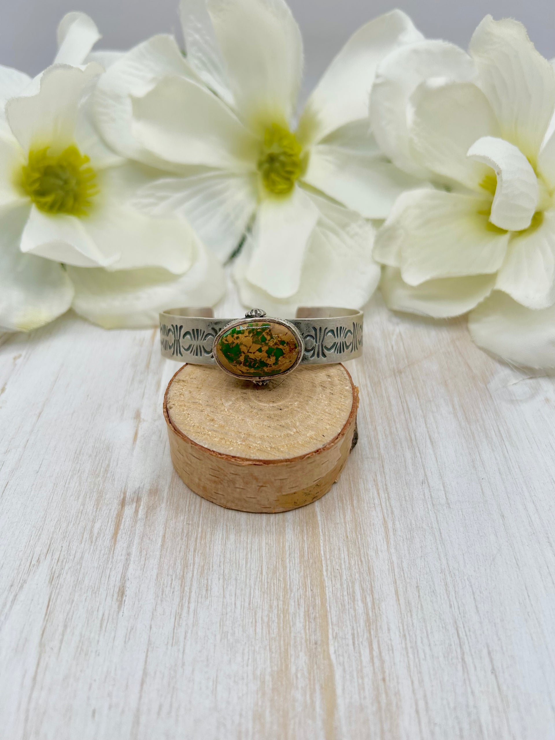 LeRoy James Royston Turquoise & Sterling Silver Cuff Bracelet