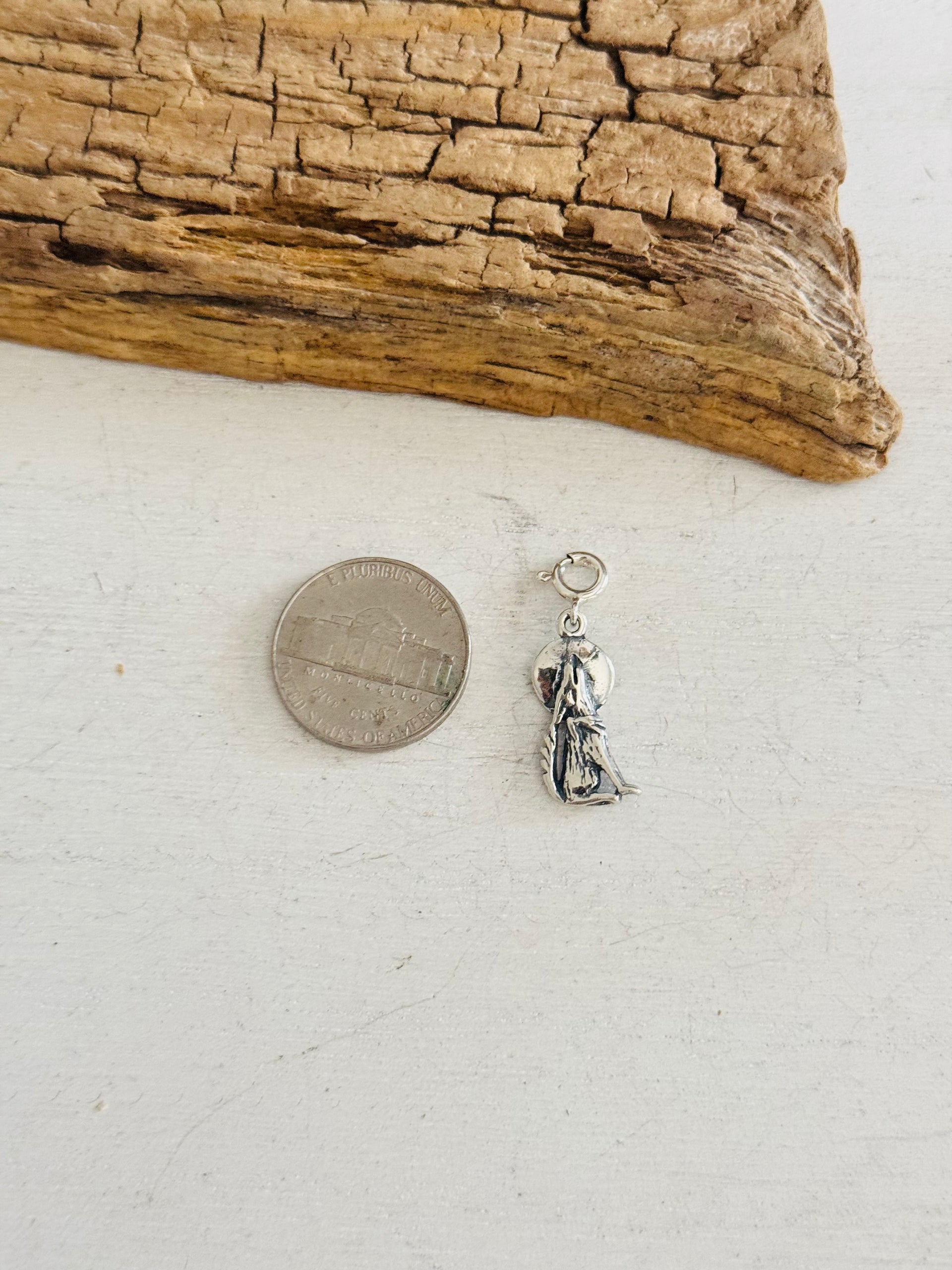 Navajo Made Sterling Silver Coyote Cast Charms
