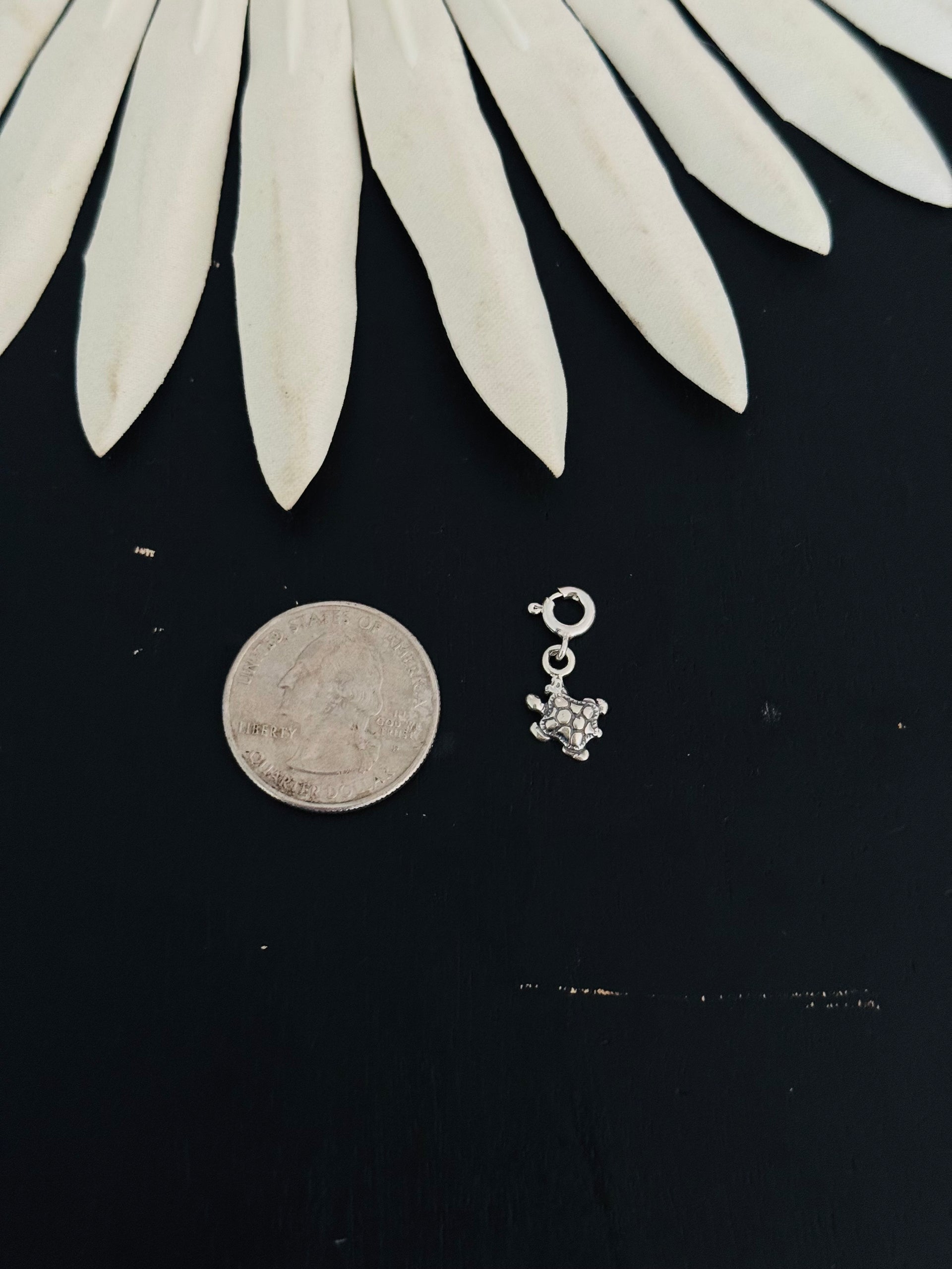 Navajo Made Sterling Silver Turtle Cast Charms