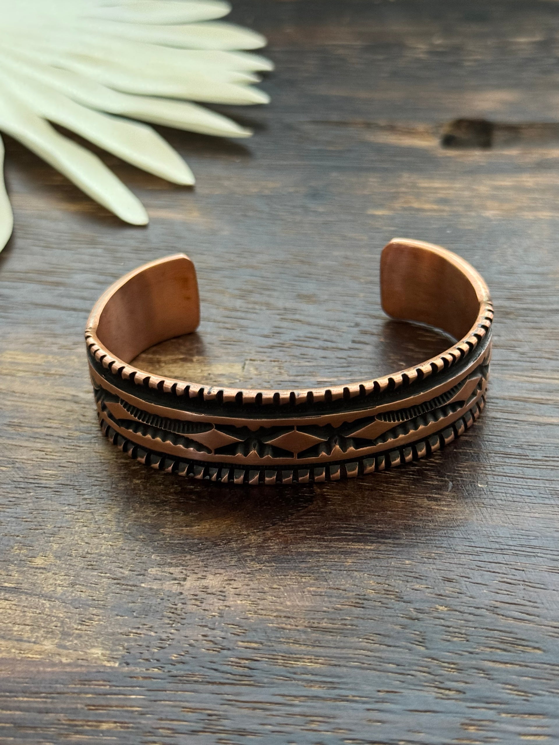 Jerold Tahe Copper Cuff Bracelet