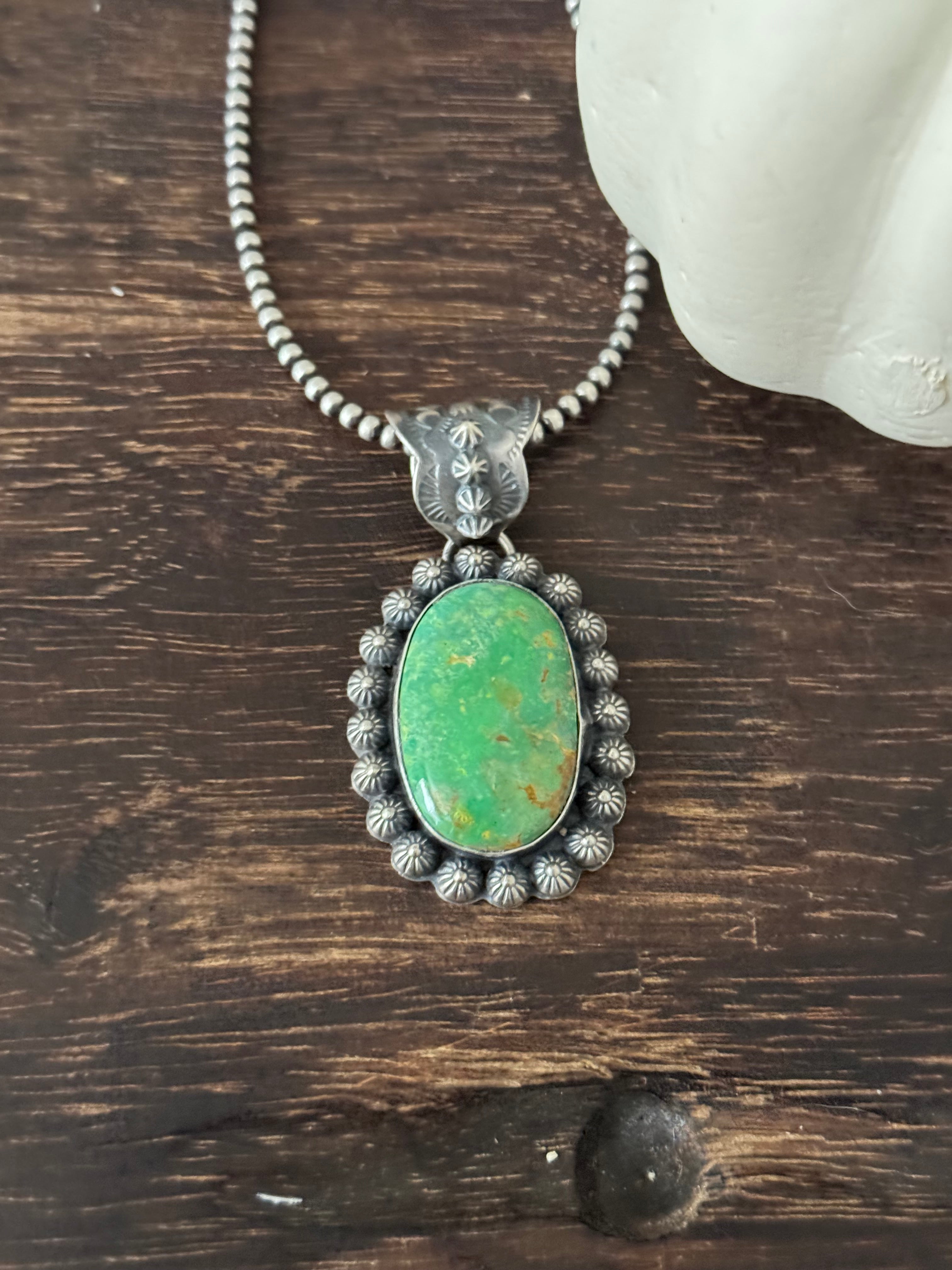 Ned Nez Pixie Turquoise & Sterling Silver Pendant