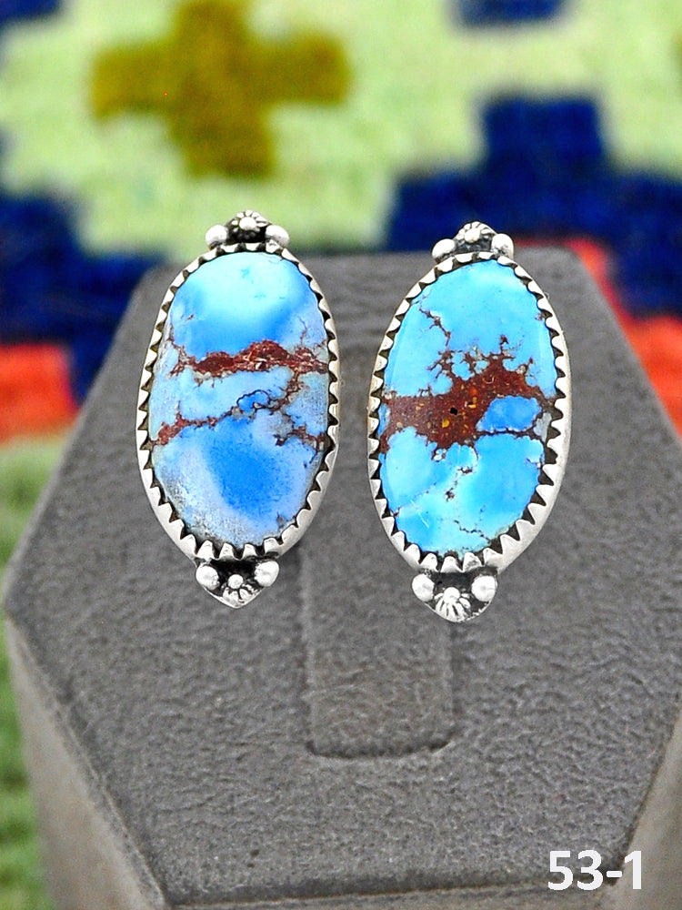 Southwest Handmade Golden Hills Turquoise & Sterling Silver Adjustable Ring