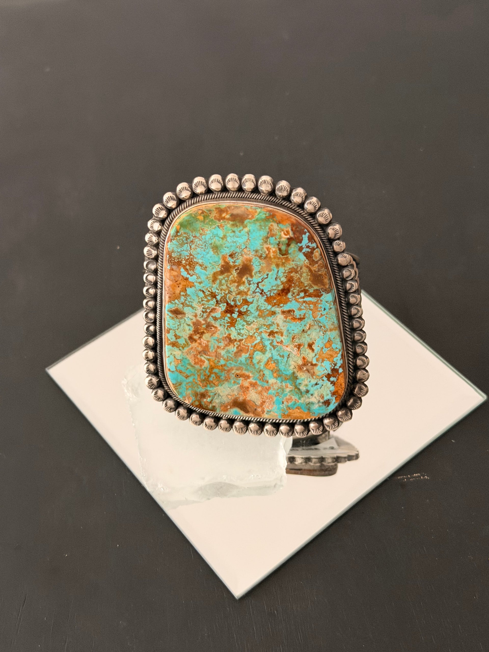 Leon Martinez Royston Turquoise & Sterling Silver Cuff Bracelet