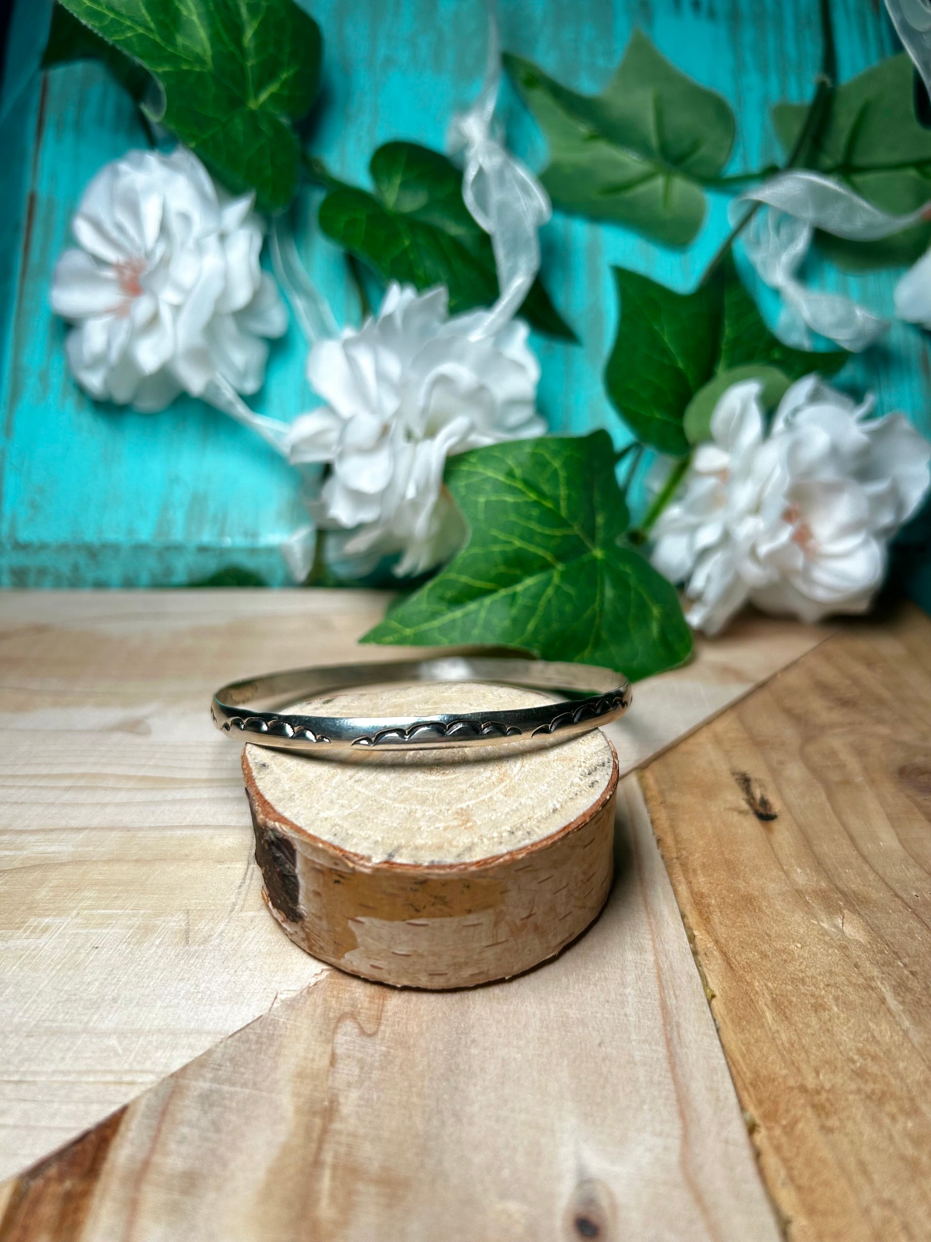 Navajo Made Sterling Silver Bangle Bracelet