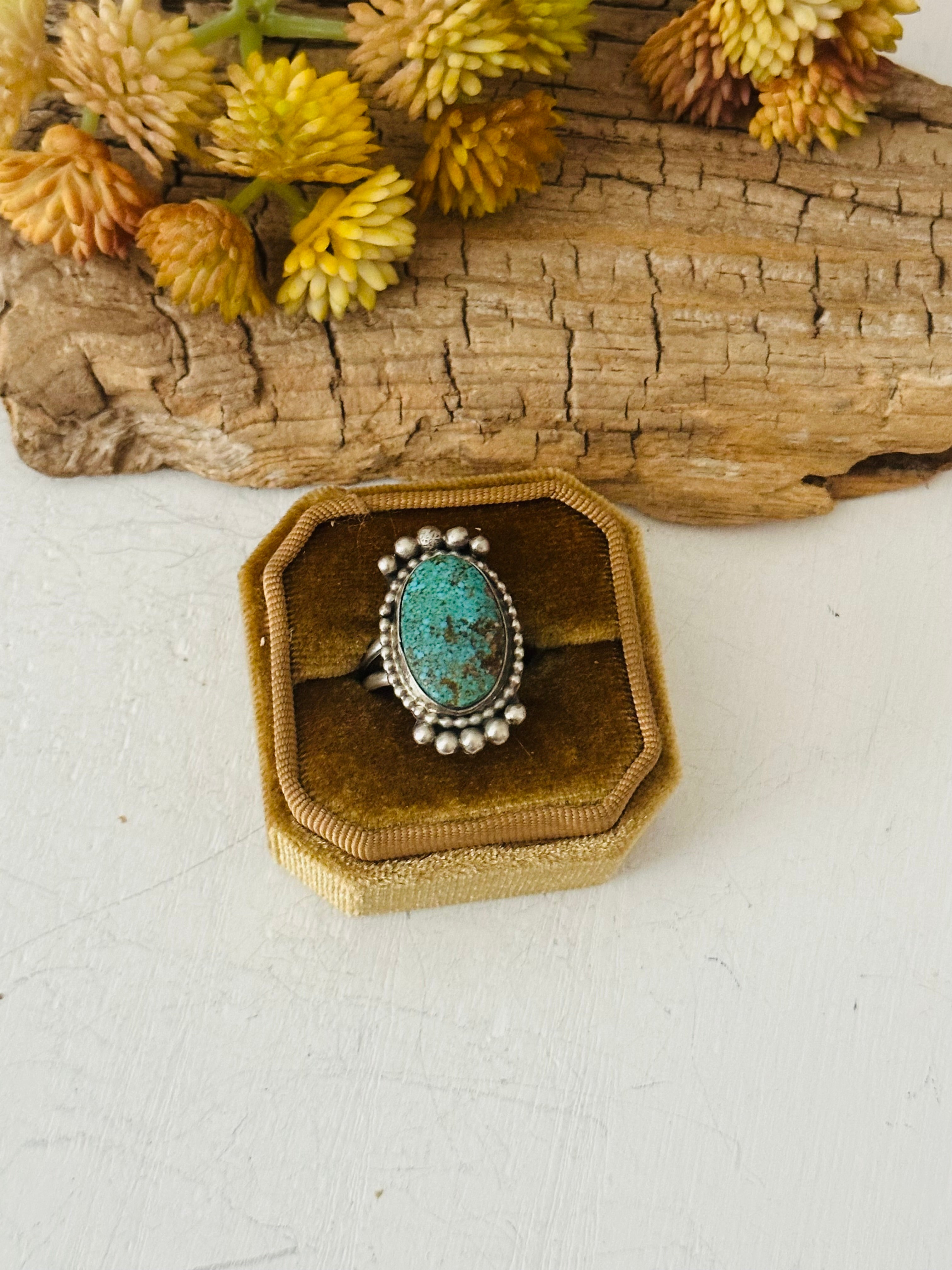 Navajo Made Turquoise & Sterling Silver Ring