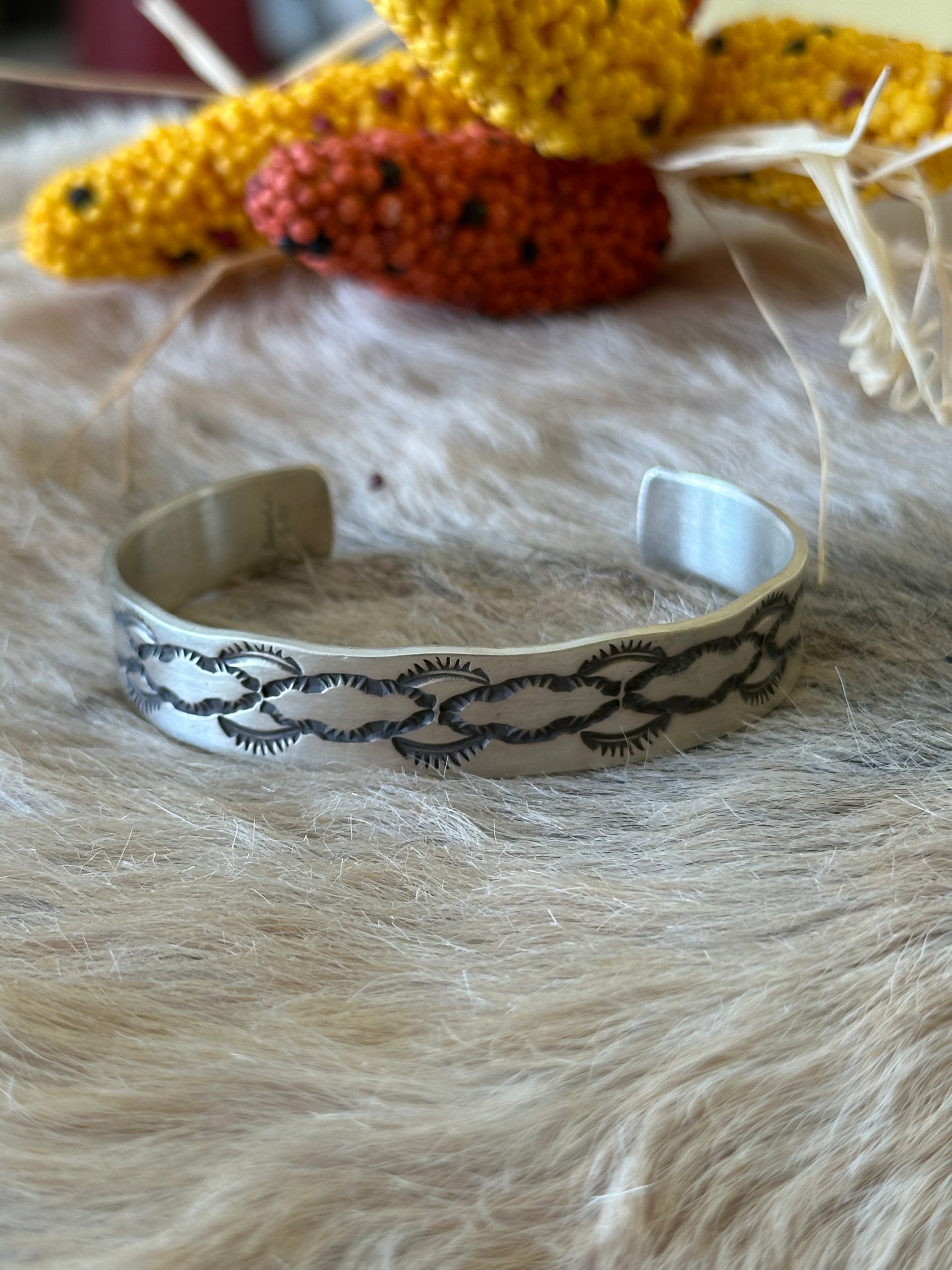 Navajo Made Sterling Silver Cuff Bracelet