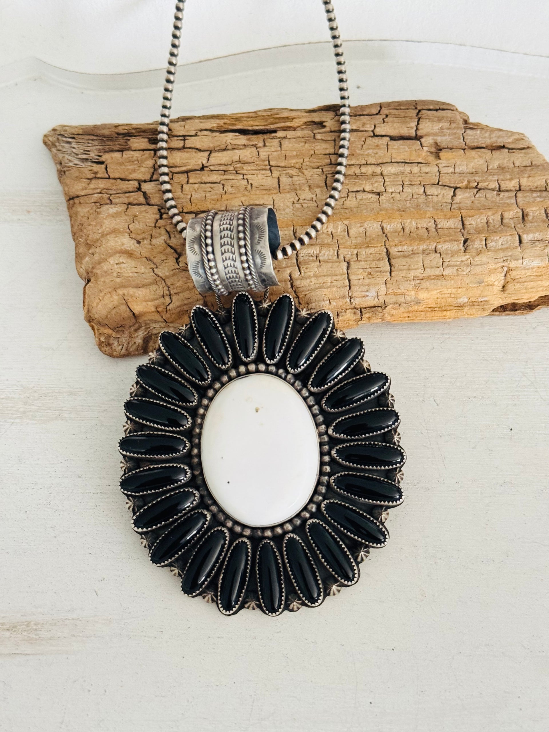 Dustin Francisco Multi Stone & Sterling Silver Cluster Pendant