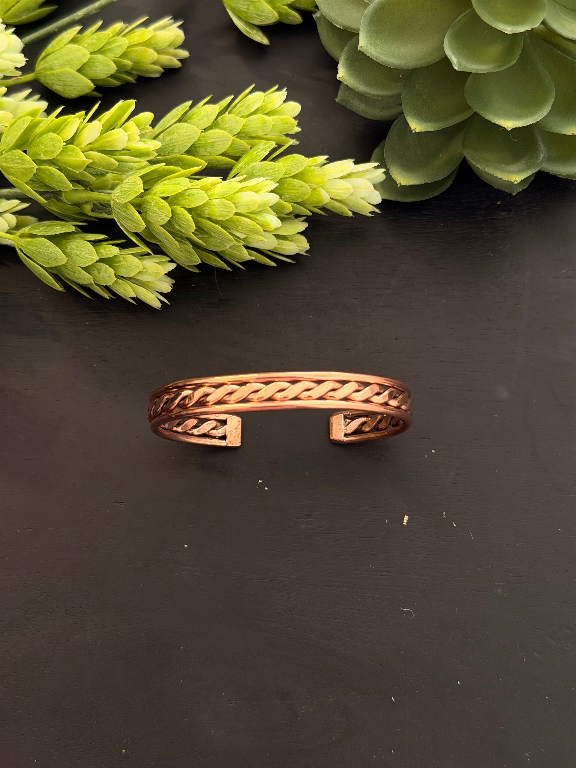 Navajo Made Copper Cuff Bracelet