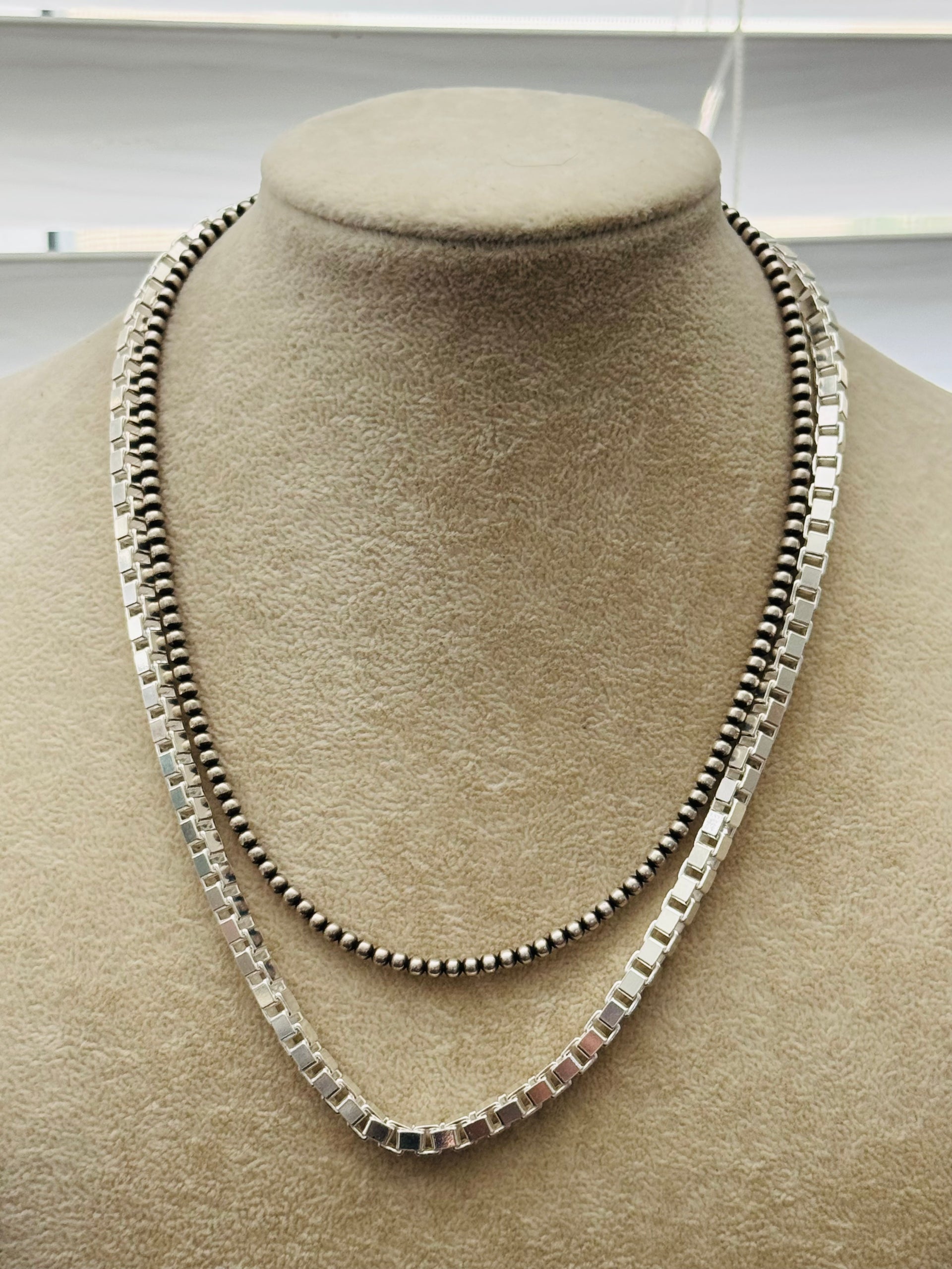 Sterling Silver Italian Links Necklace