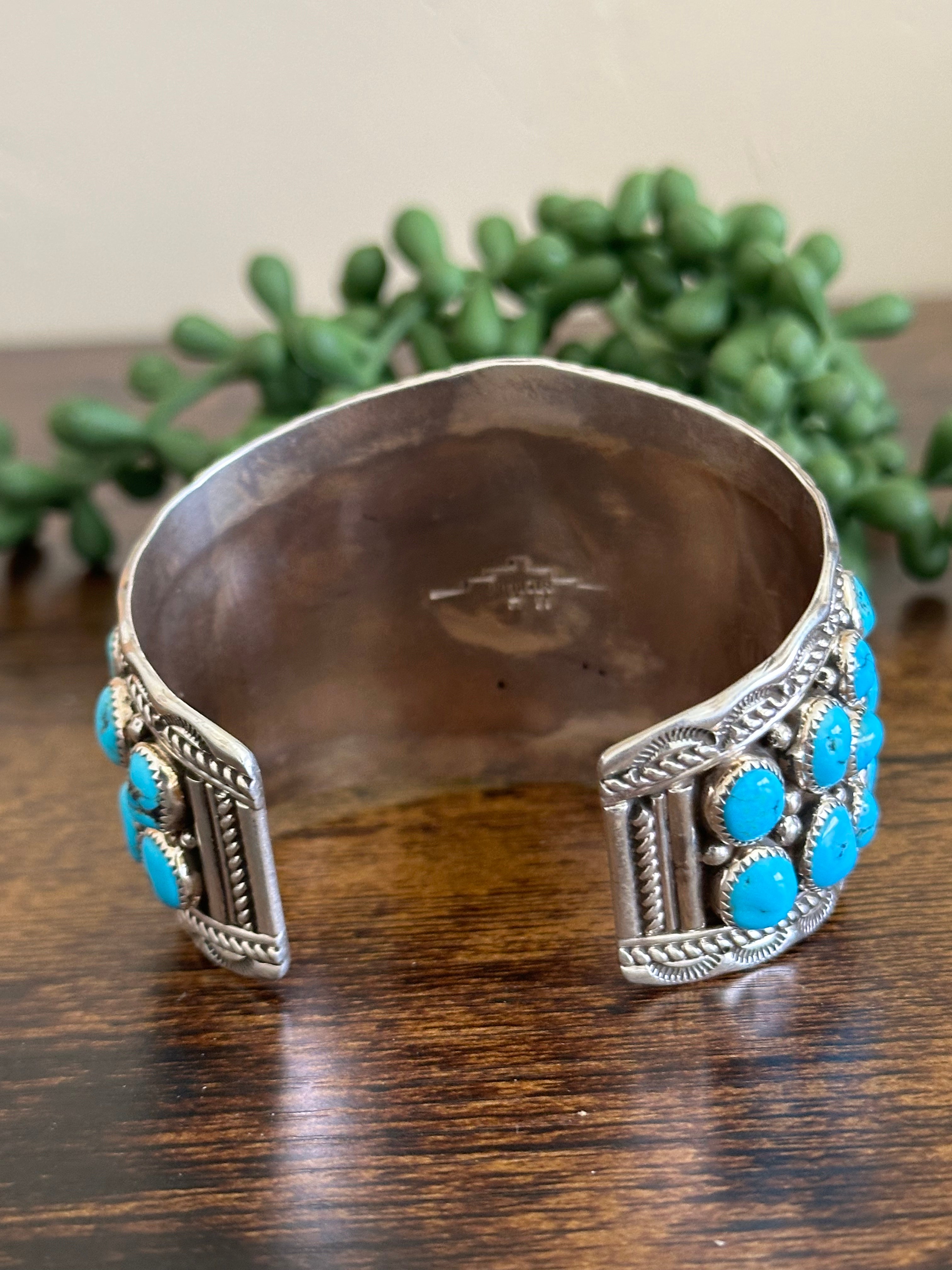 Merle House Kingman Turquoise & Sterling Silver Cuff Bracelet