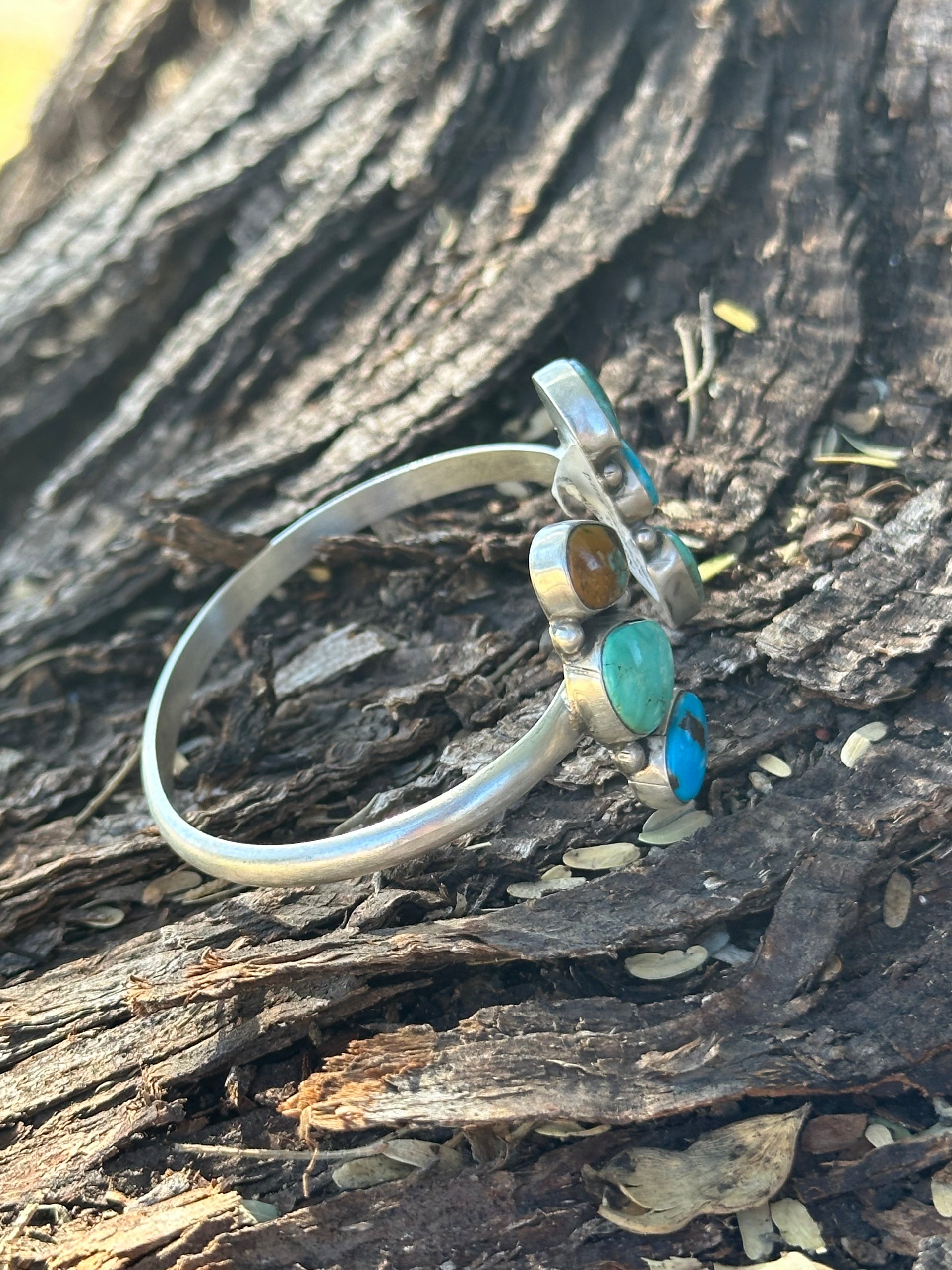 Geraldine James Kingman Turquoise & Sterling Silver Cuff Bracelet