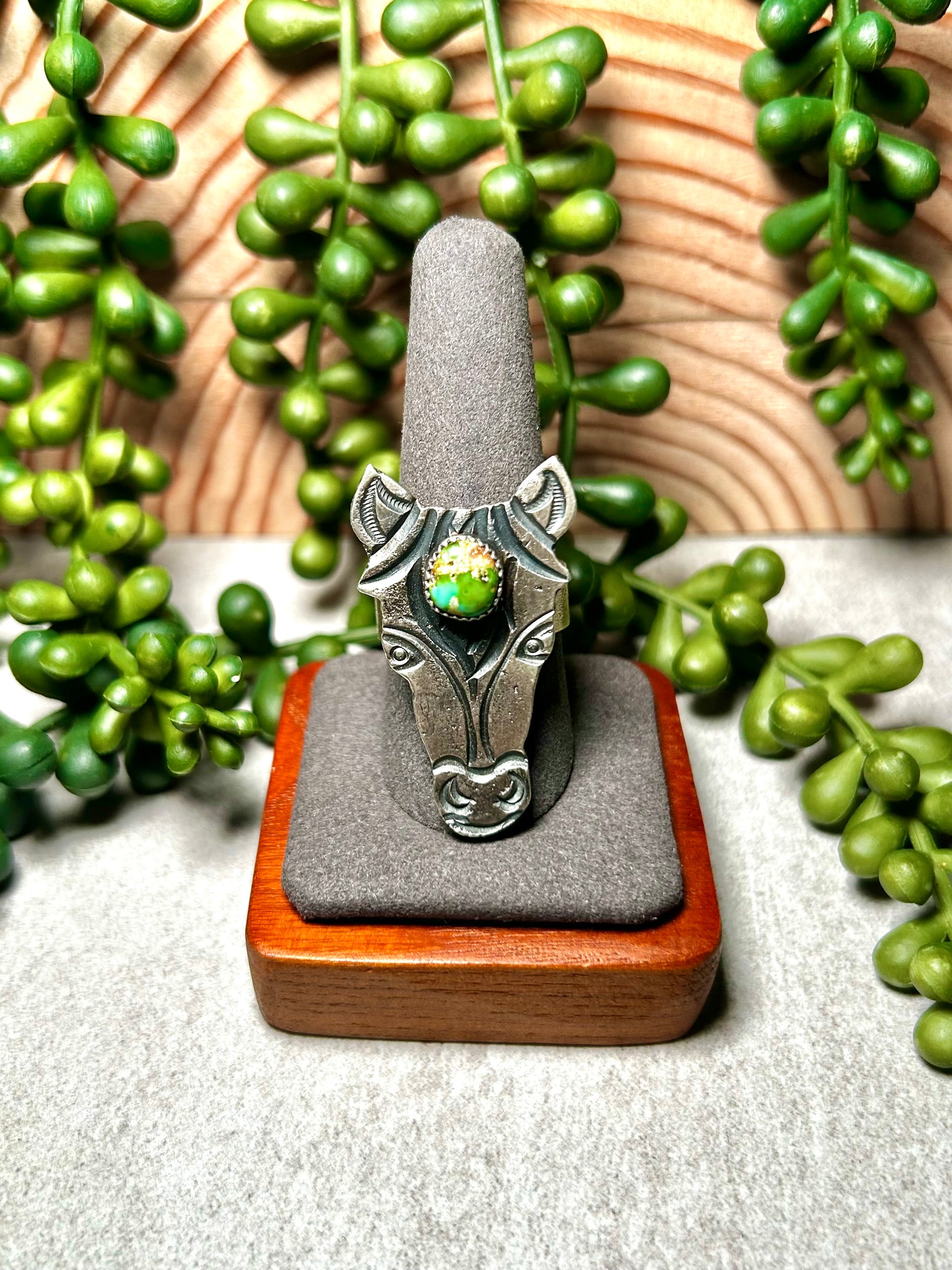 Kindale Billah Sonoran Gold Turquoise & Sterling Silver Adjustable Ring