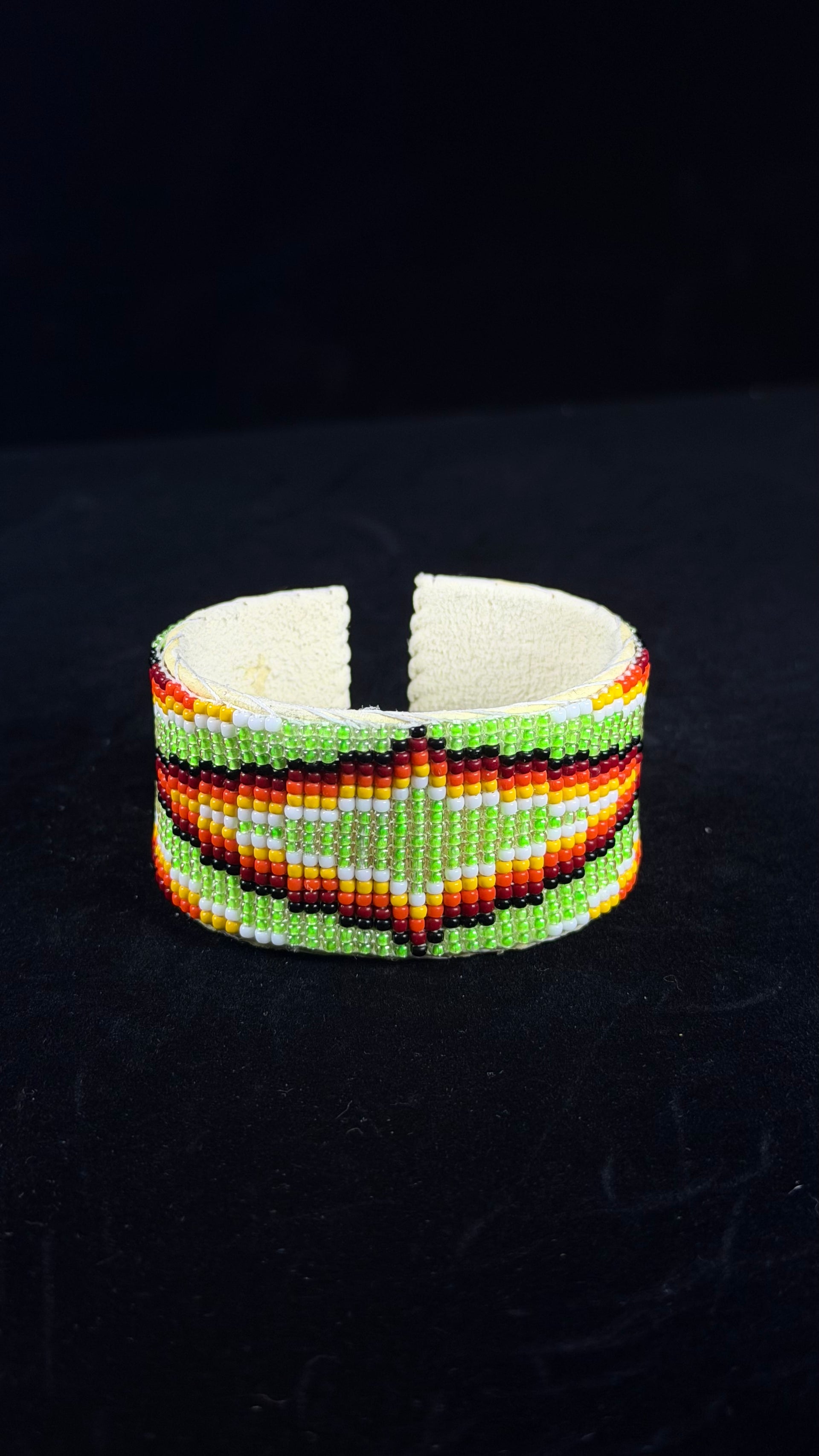 Navajo Made Beaded Cuff Bracelet
