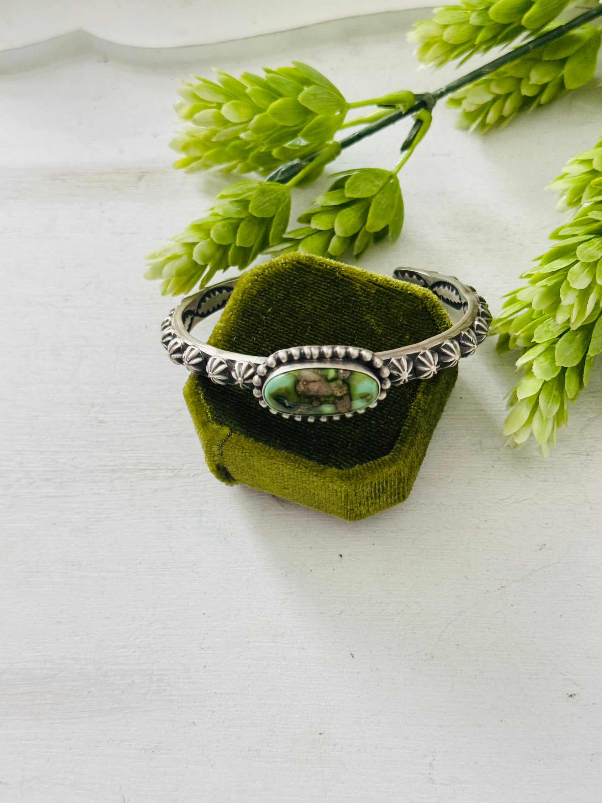 LeRoy James Sonoran Mountain Turquoise & Sterling Silver Cuff Bracelet