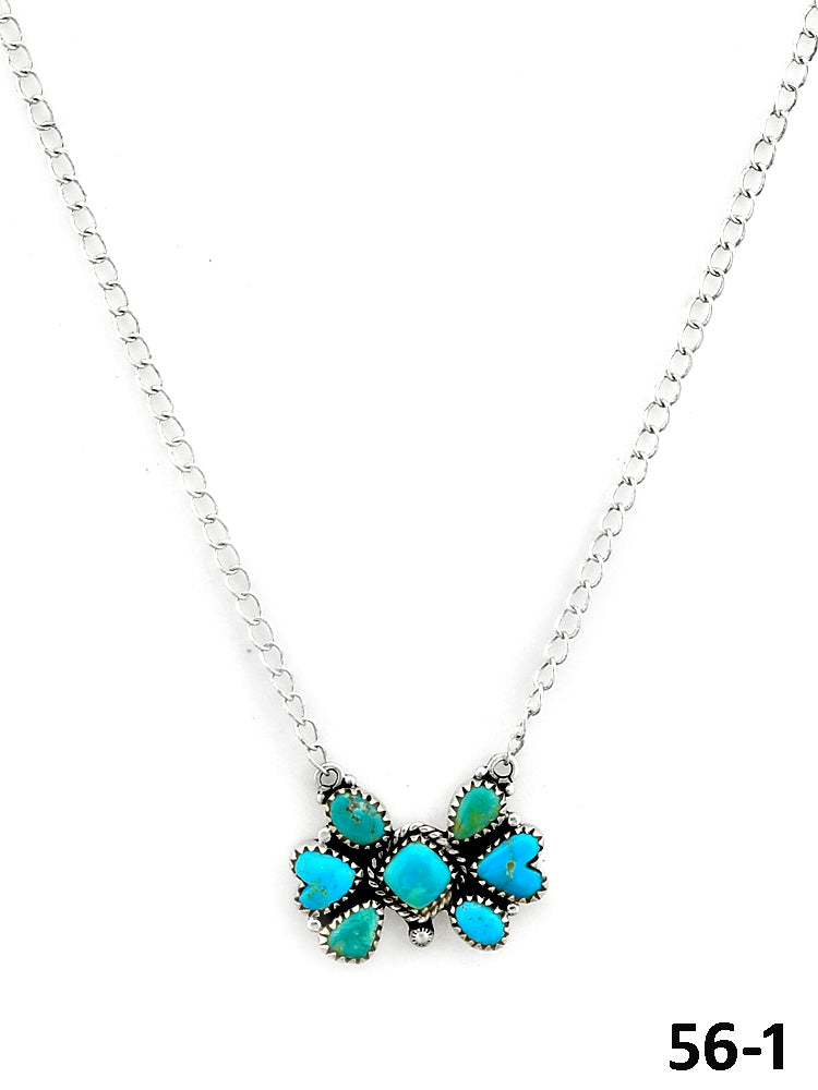 Southwest Made Cripple Creek & Sterling Silver Necklace