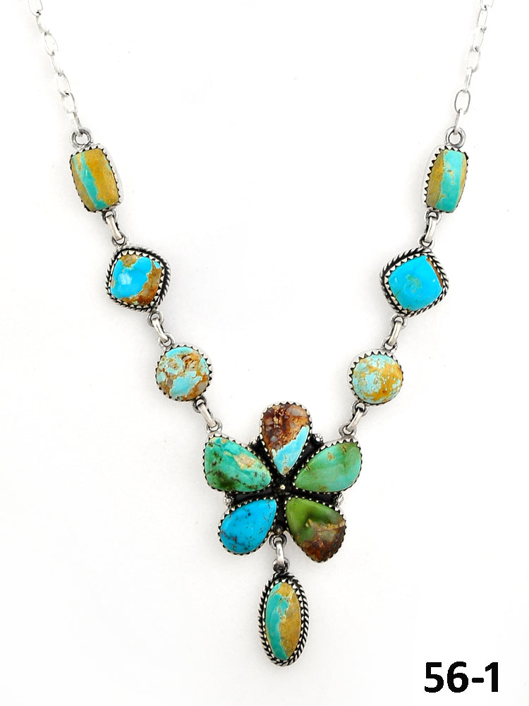Southwest Made Royston Turquoise & Sterling Silver Necklace