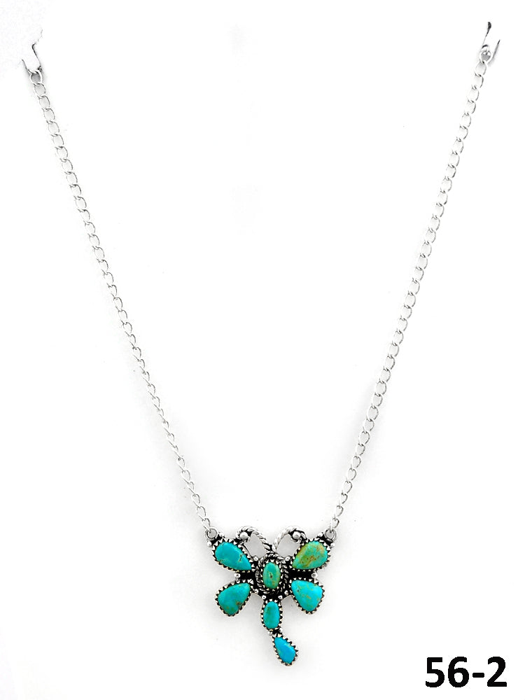 Southwest Made Cripple Creek & Sterling Silver Necklace