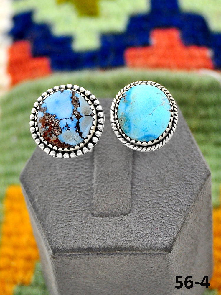 Southwest Handmade Golden Hills Turquoise & Sterling Silver Adjustable Ring
