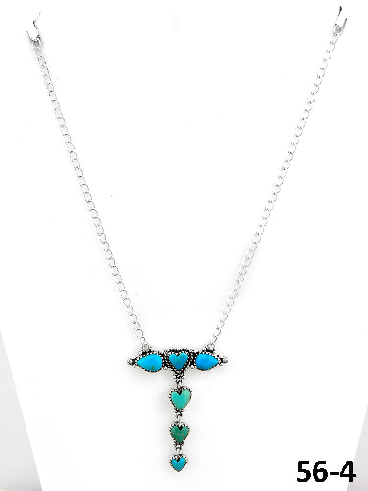 Southwest Made Cripple Creek & Sterling Silver Necklace
